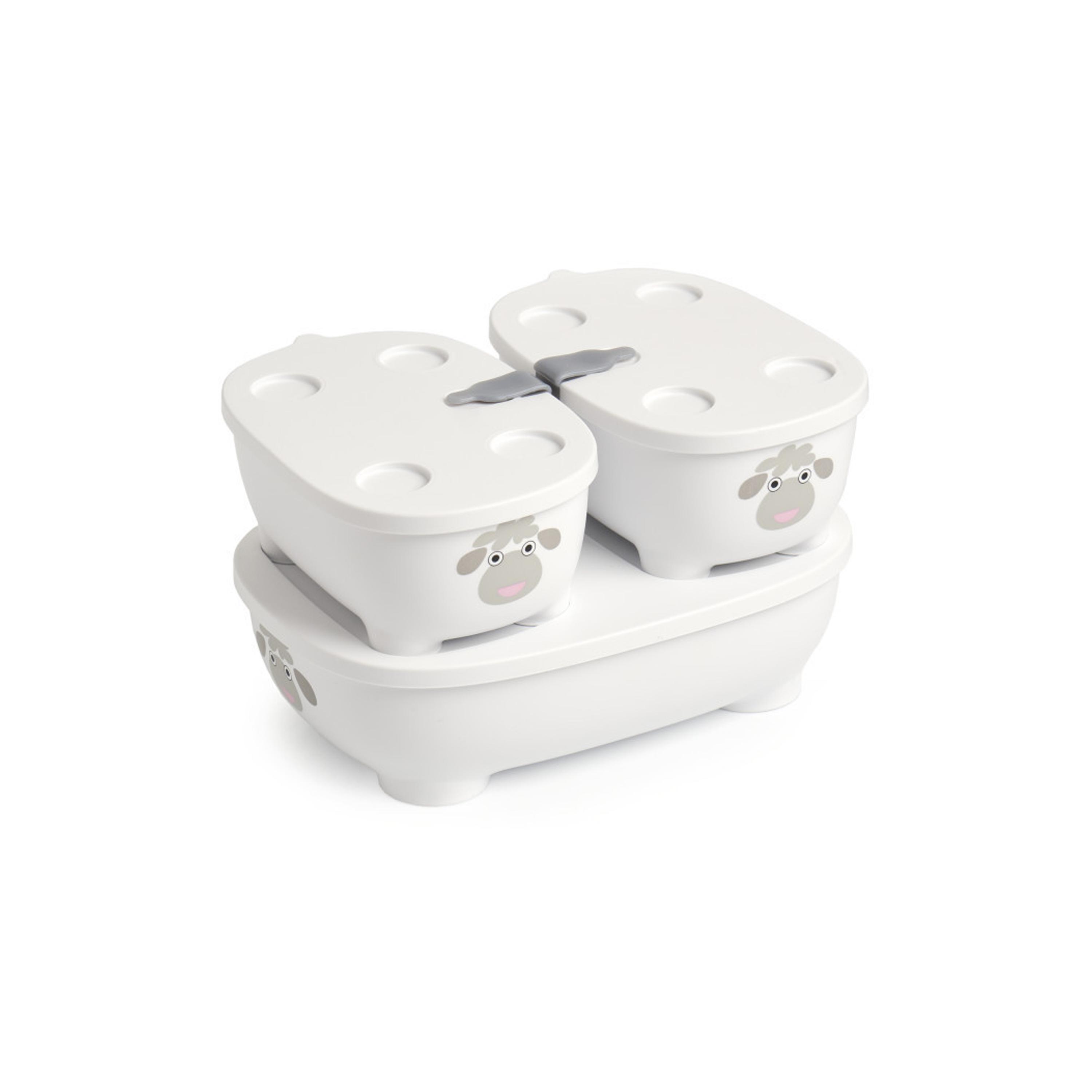 Prince Lionheart Bentomal To-Go Food Containers - Sheep - White-baby-feeding-mealtimeessentials-image-2