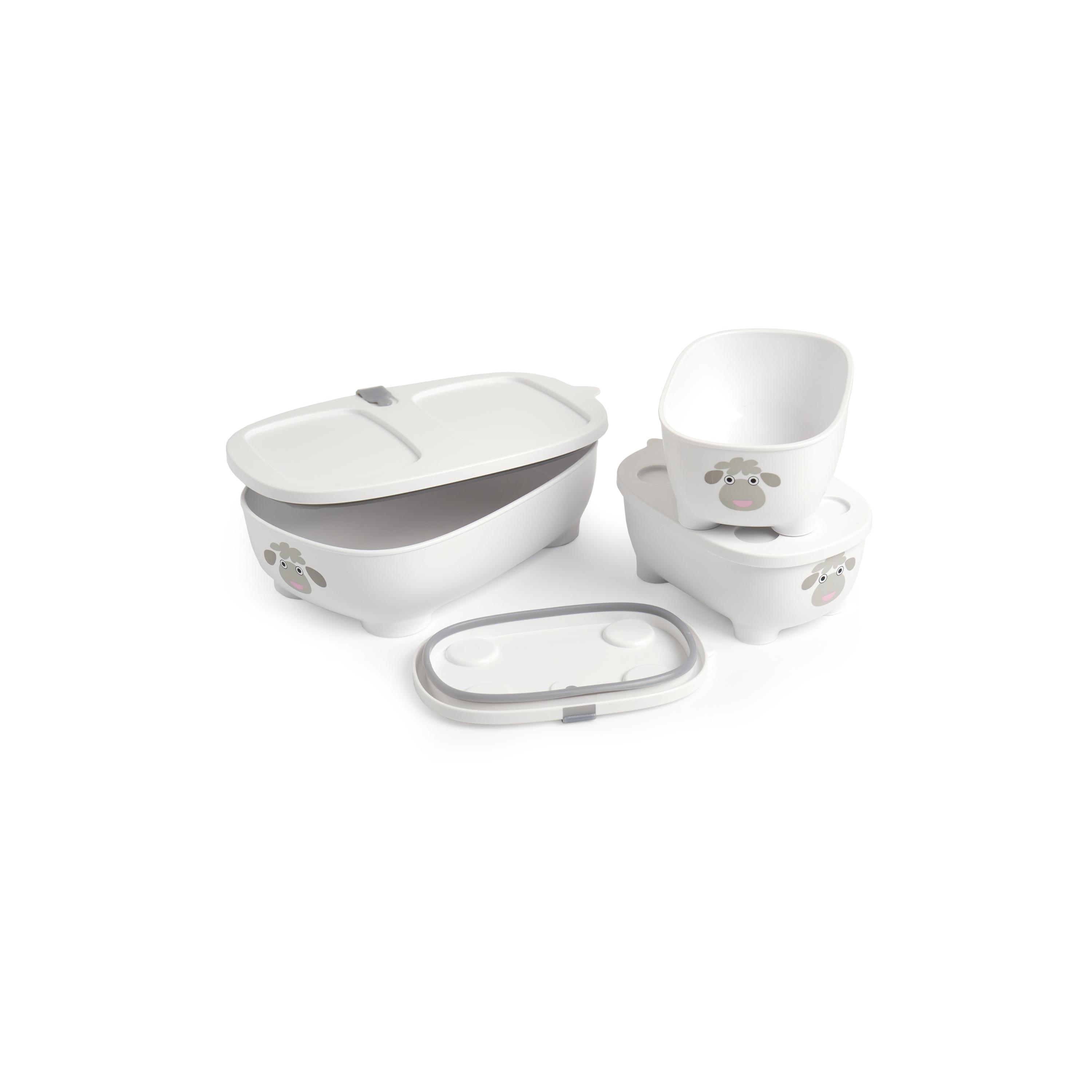 Prince Lionheart Bentomal To-Go Food Containers - Sheep - White-baby-feeding-mealtimeessentials-image-3