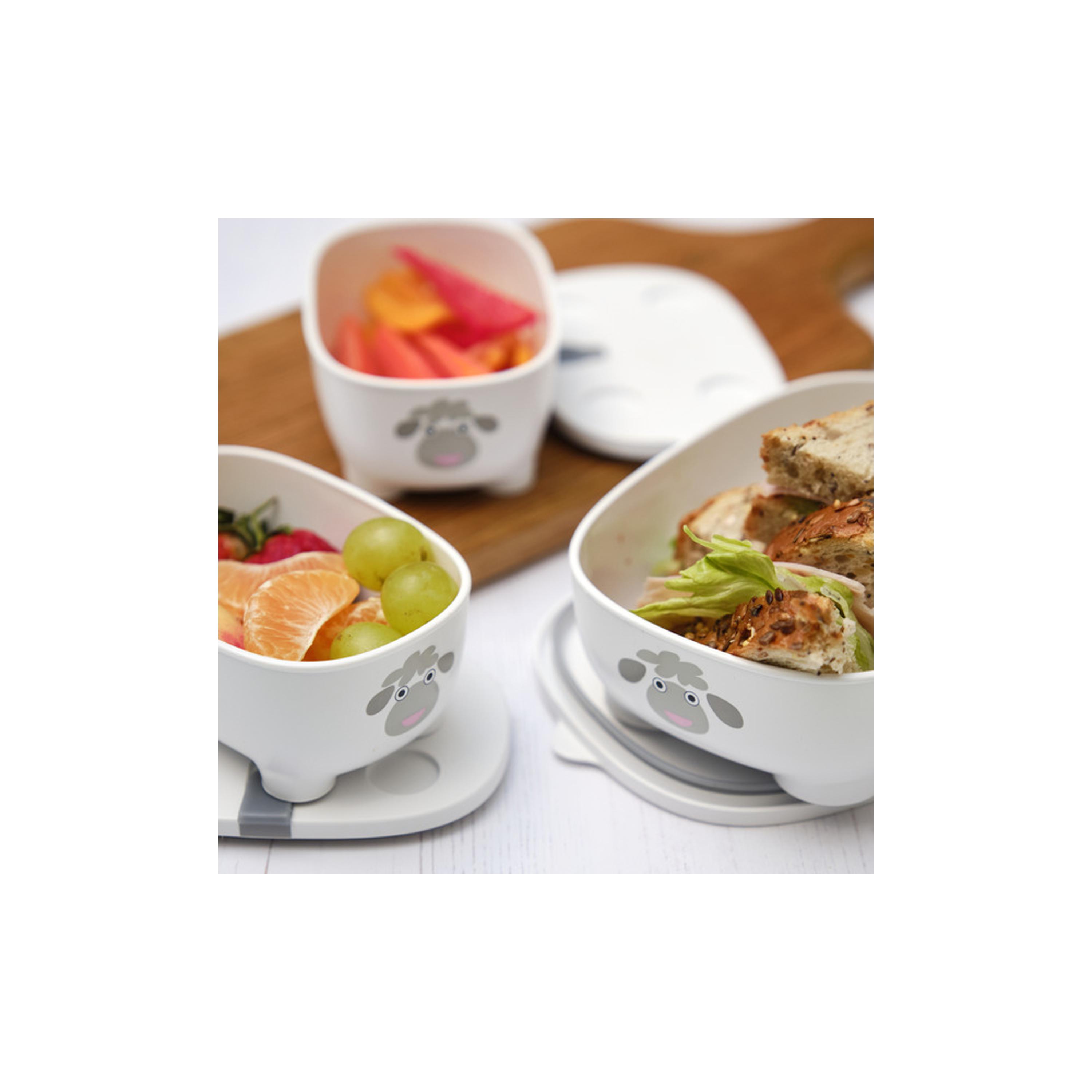 Prince Lionheart Bentomal To-Go Food Containers - Sheep - White-baby-feeding-mealtimeessentials-image-5