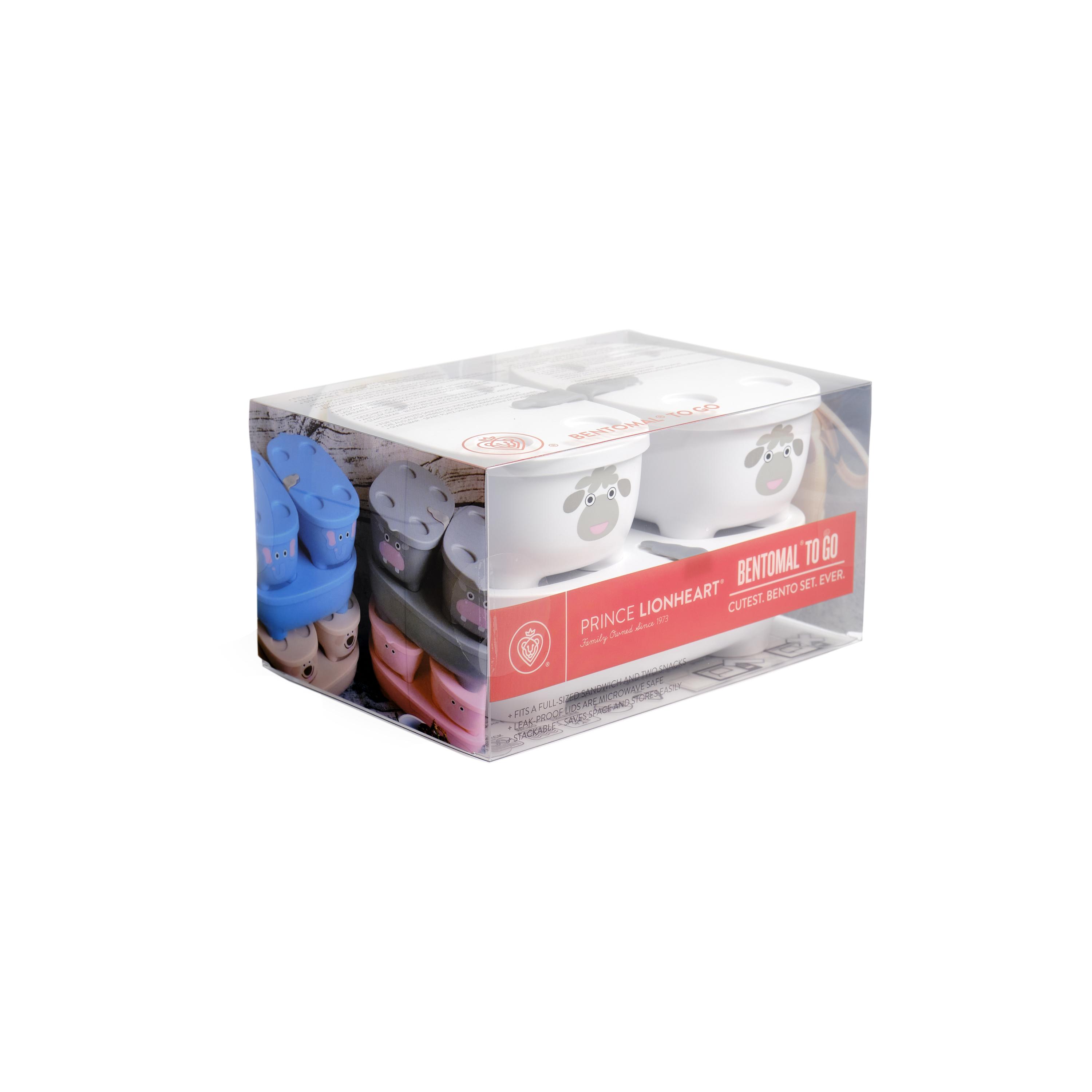 Prince Lionheart Bentomal To-Go Food Containers - Sheep - White-baby-feeding-mealtimeessentials-image-6