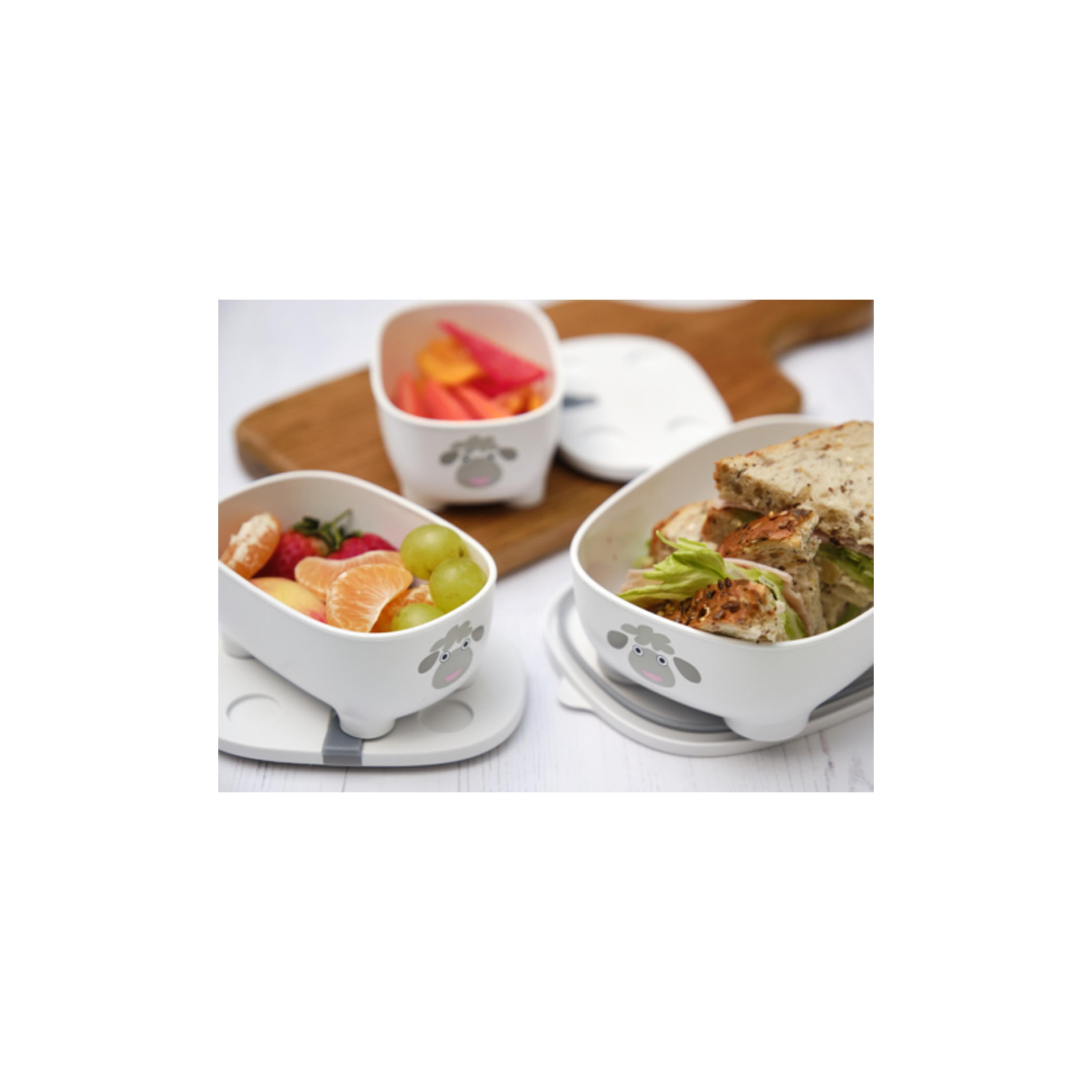 Prince Lionheart Bentomal To-Go Food Containers - Hippo - Grey-baby-feeding-mealtimeessentials-image-4