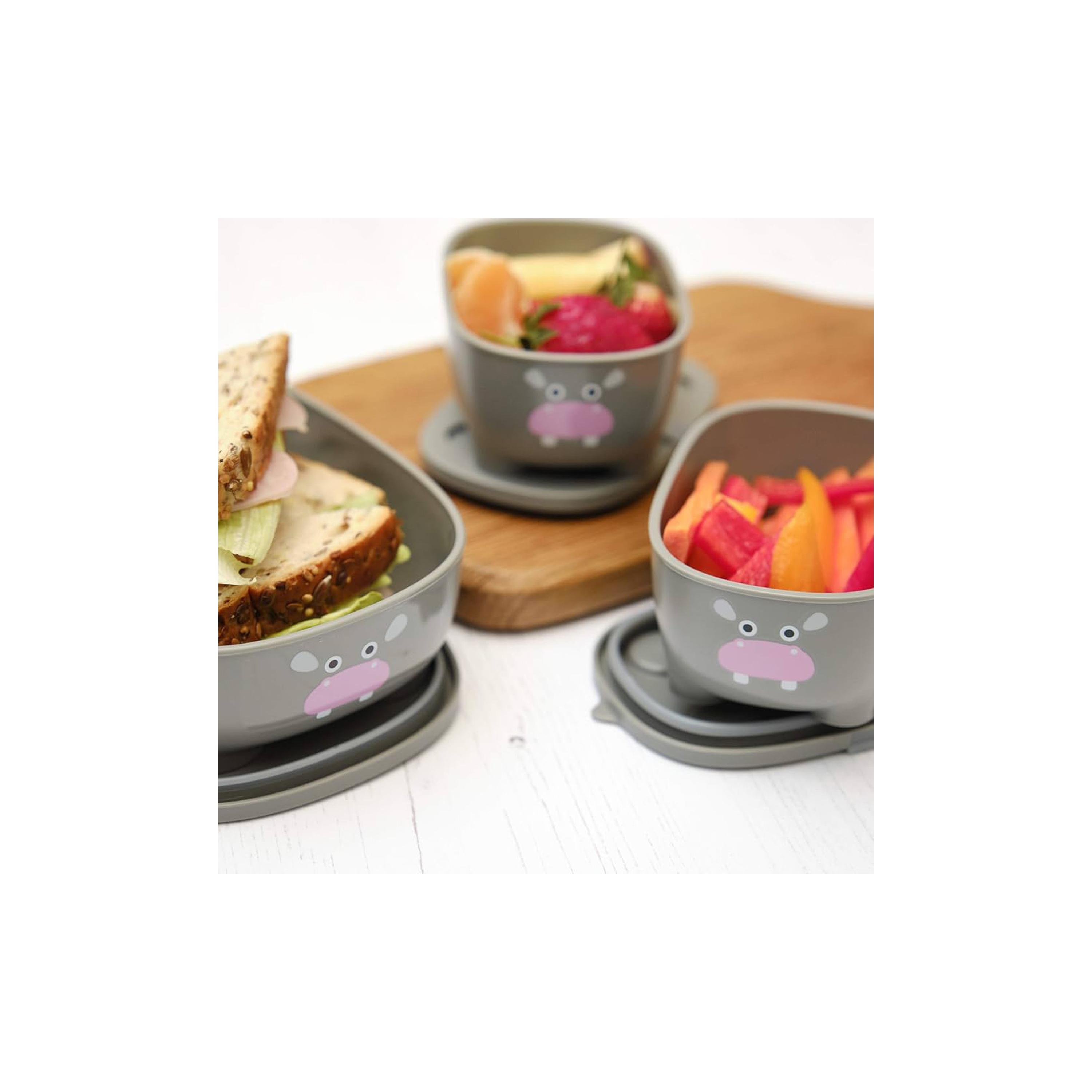 Prince Lionheart Bentomal To-Go Food Containers - Hippo - Grey-baby-feeding-mealtimeessentials-image-5