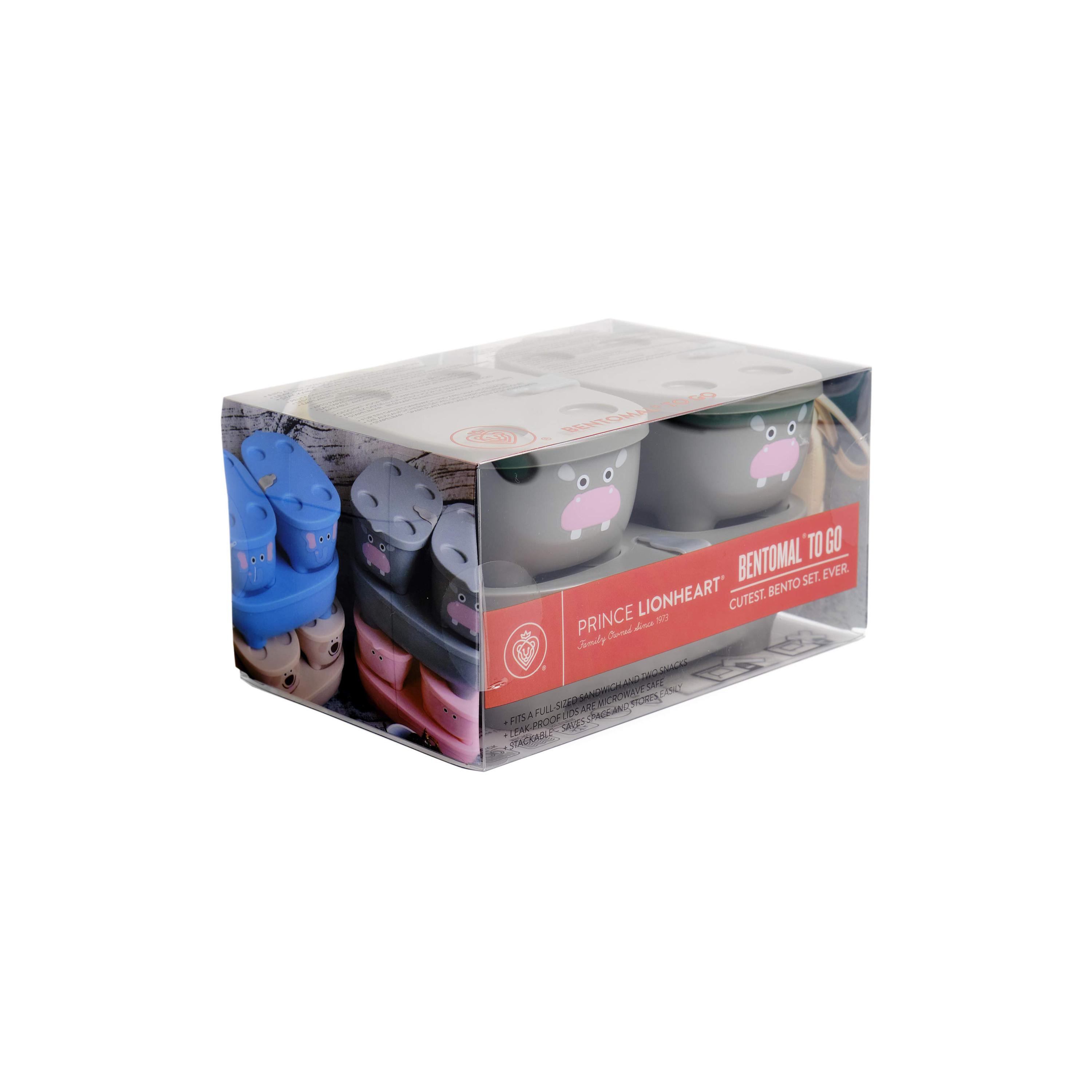 Prince Lionheart Bentomal To-Go Food Containers - Hippo - Grey-baby-feeding-mealtimeessentials-image-6