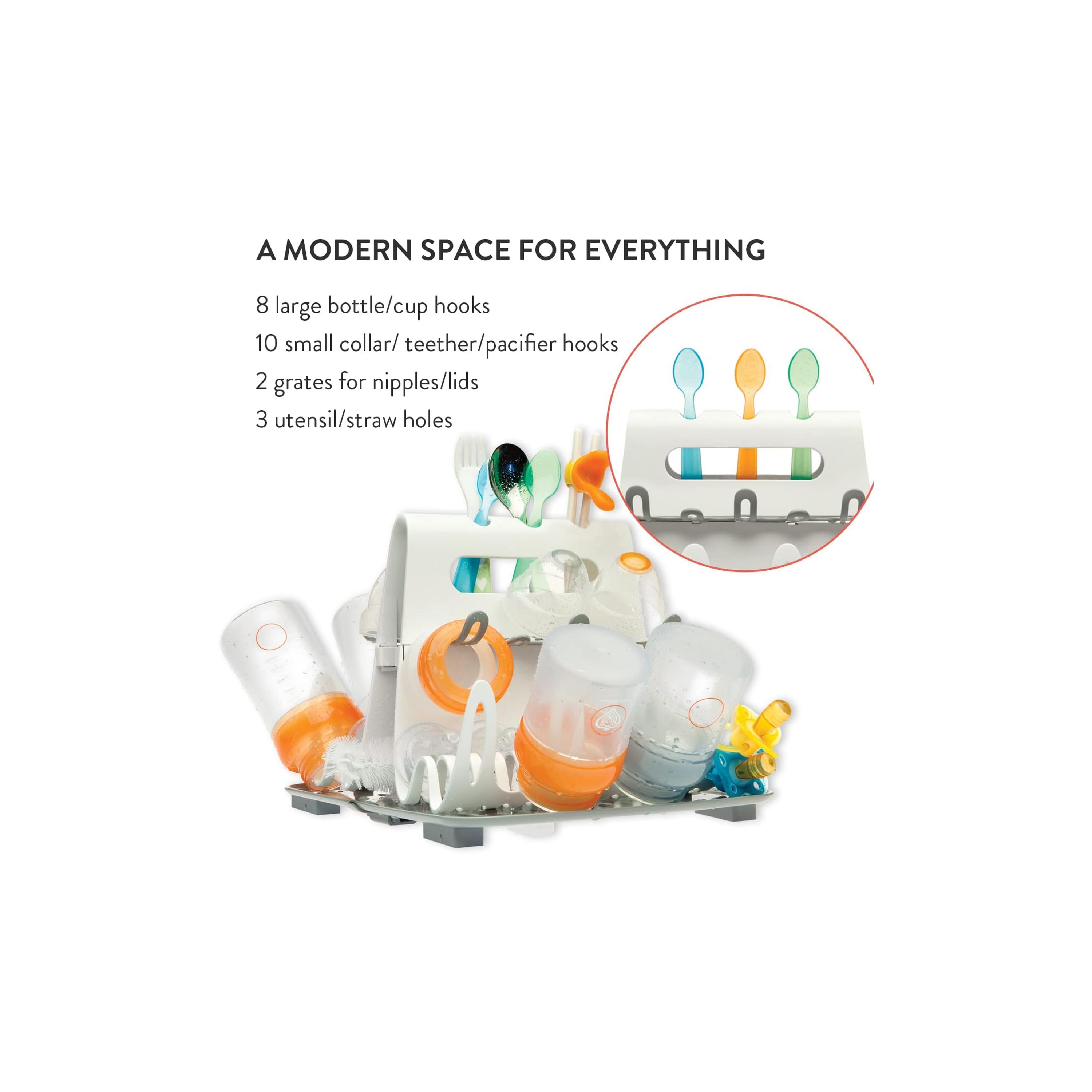 Prince Lionheart 6-Piece Deluxe Drying Racks - White-baby-feeding-accessories-image-10