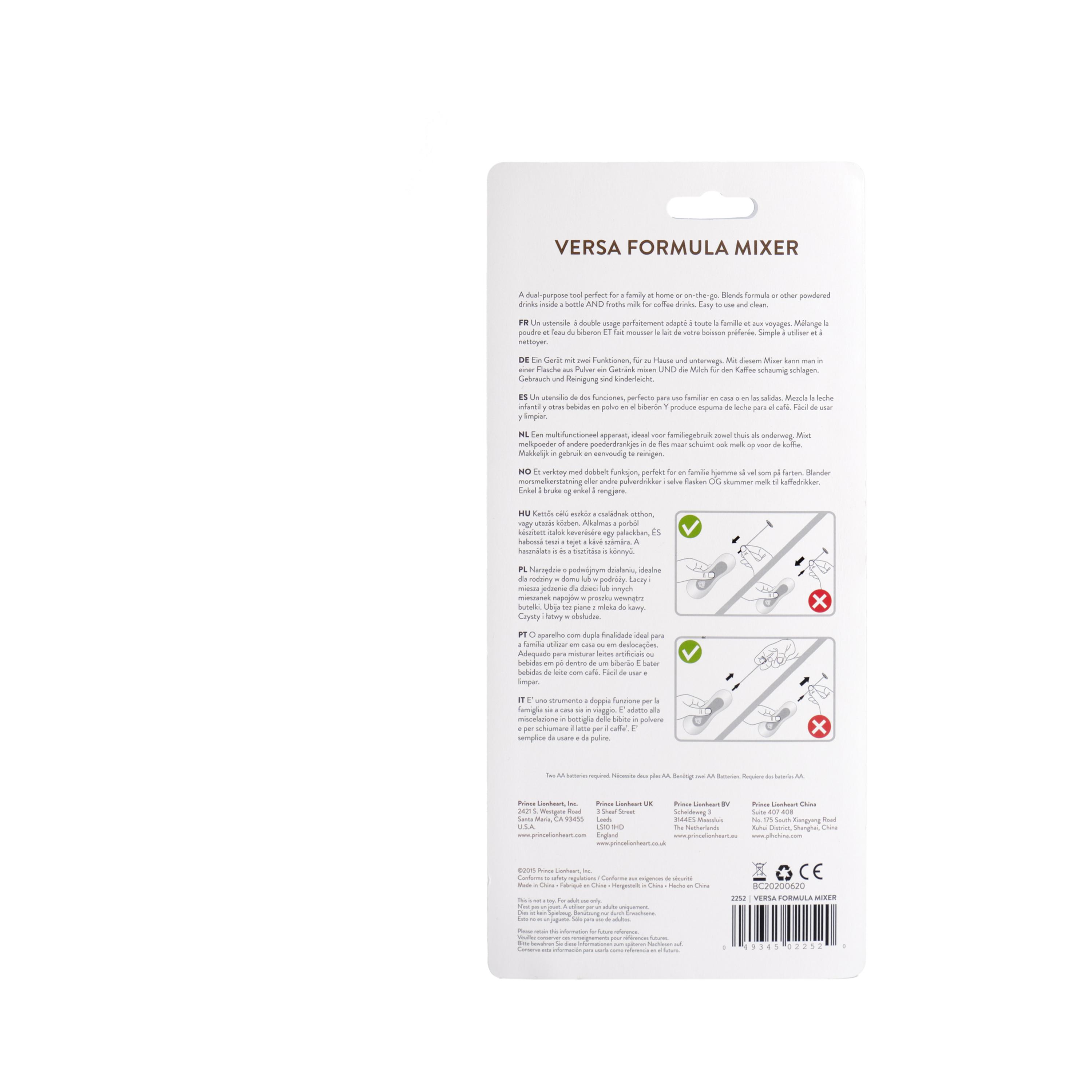 Prince Lionheart Versa Formula Mixer with 2-Piece Interchangeable Wands - White-baby-feeding-babyfoodprocessors-image-9