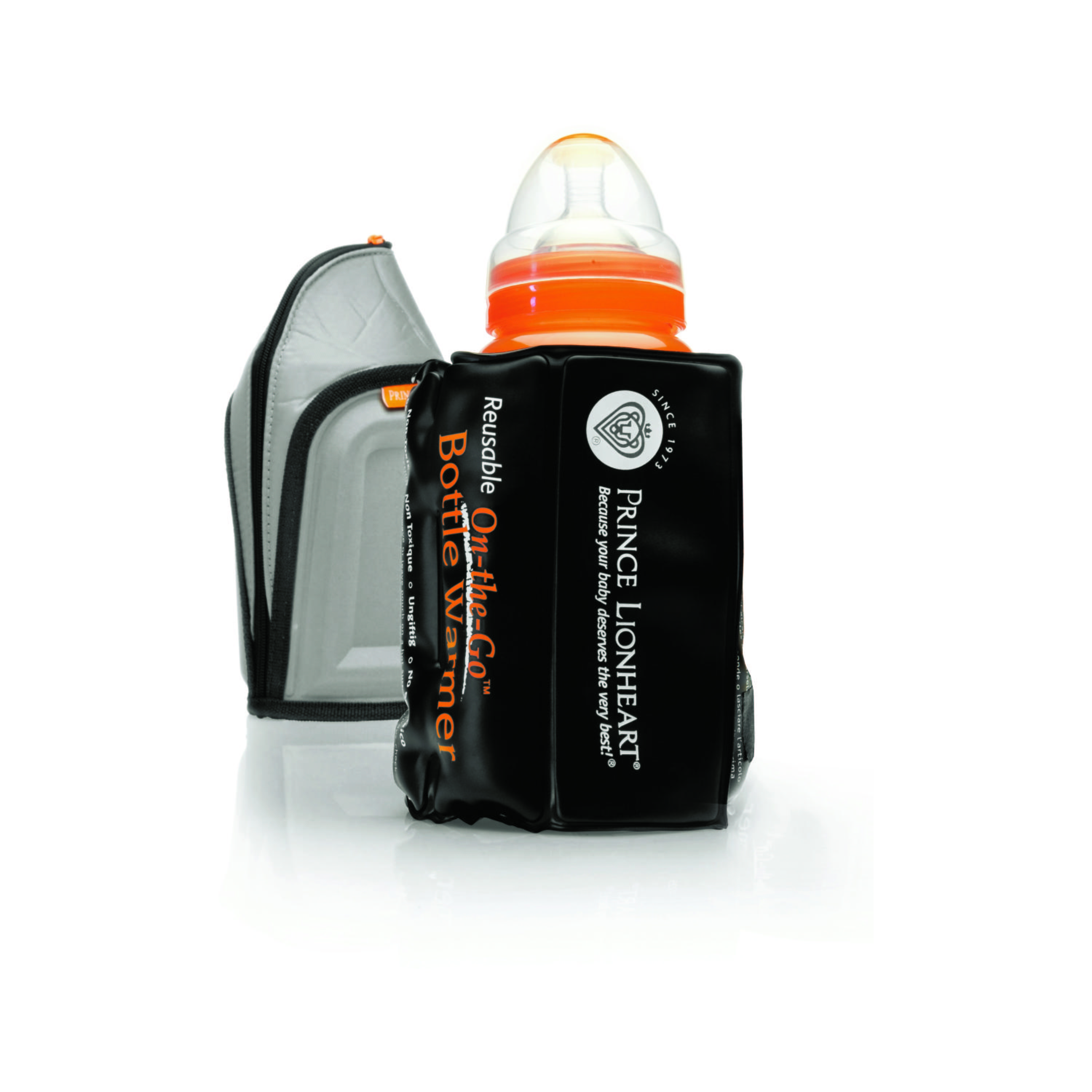 Prince Lionheart Reusable On-the-Go Bottle Warmer with Heating Pouch - Grey-baby-feeding-sterilizersandwarmers-image-3