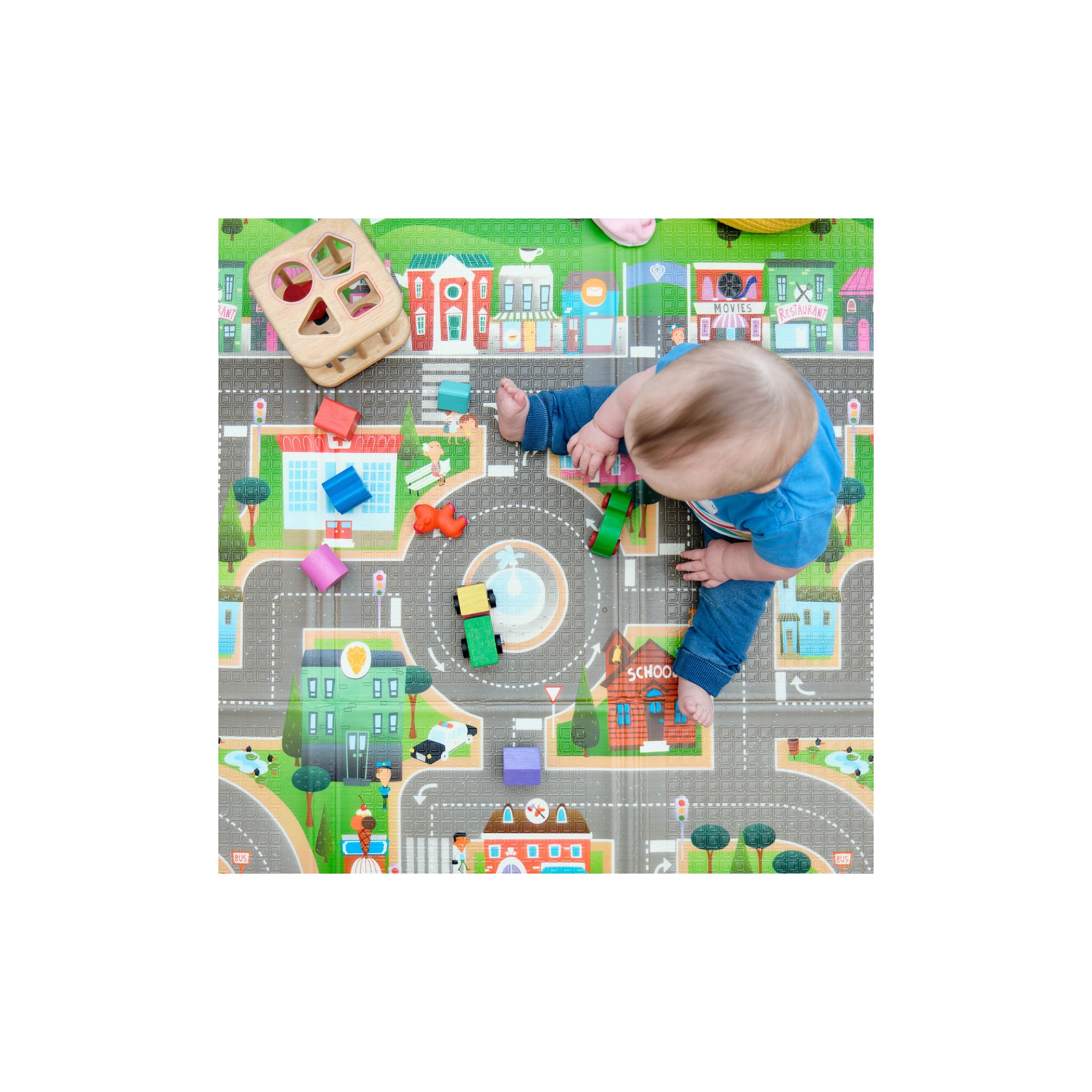 Prince Lionheart Everywhere Playmat with Carry Case - City & Zoo-baby-infantactivity-image-7