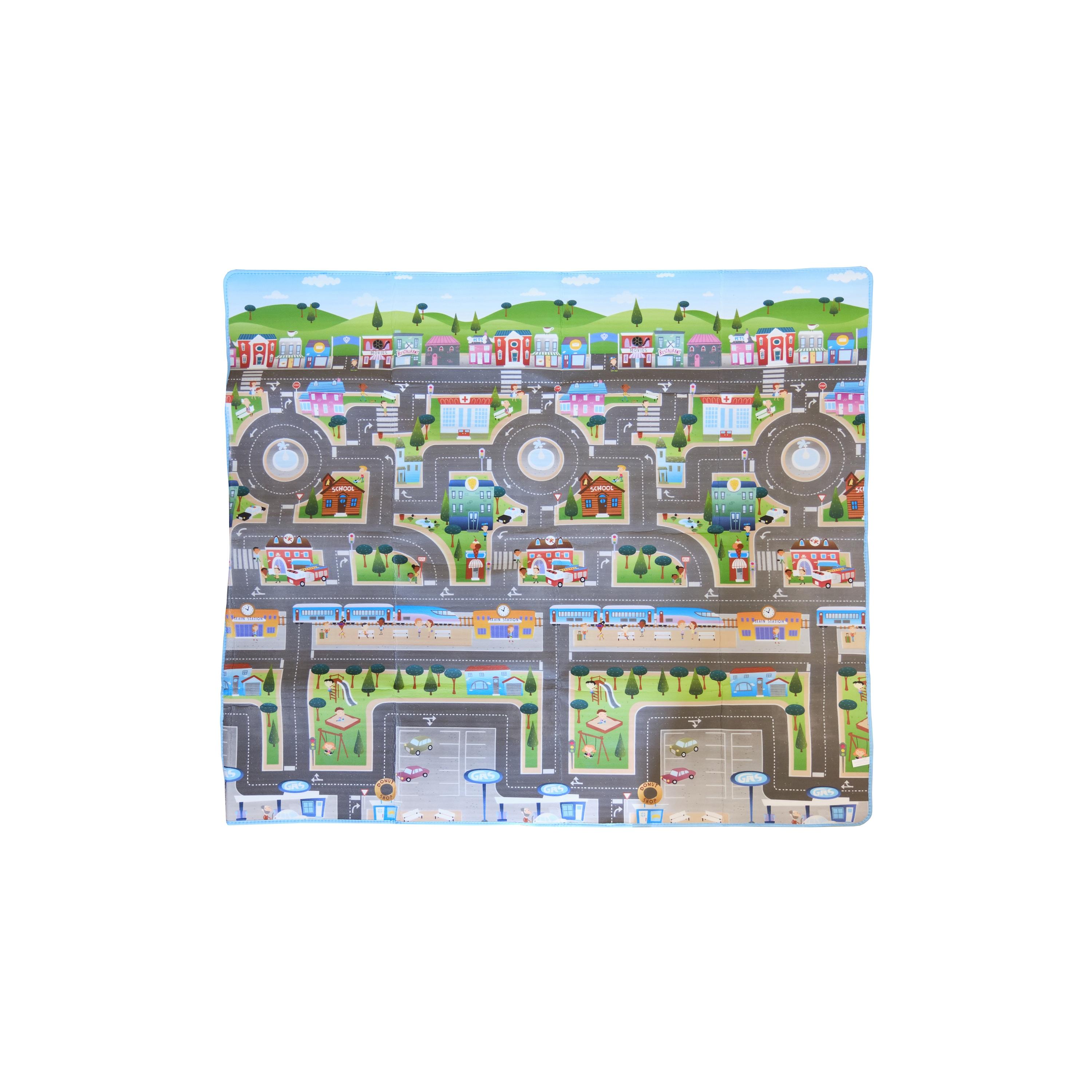Prince Lionheart Playmat with Carry Case - City & Farm-toys-babyandtoddlertoys-learningtoys-image-1