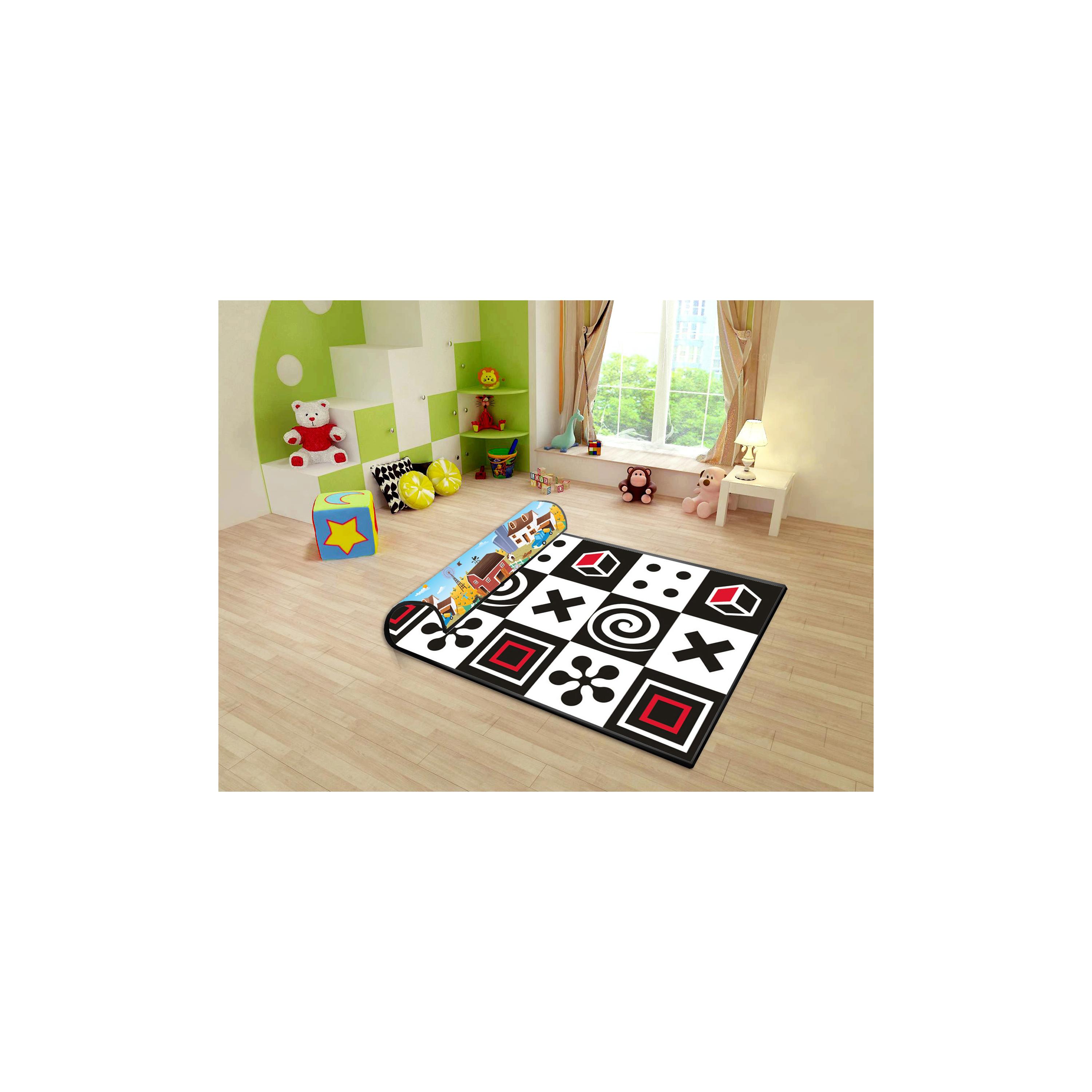 سجادة لعب تطوير مع حقيبة حمل من برينس ليونهارت - أشكال هندسية ومزرعة-baby-infantactivity-image-3
