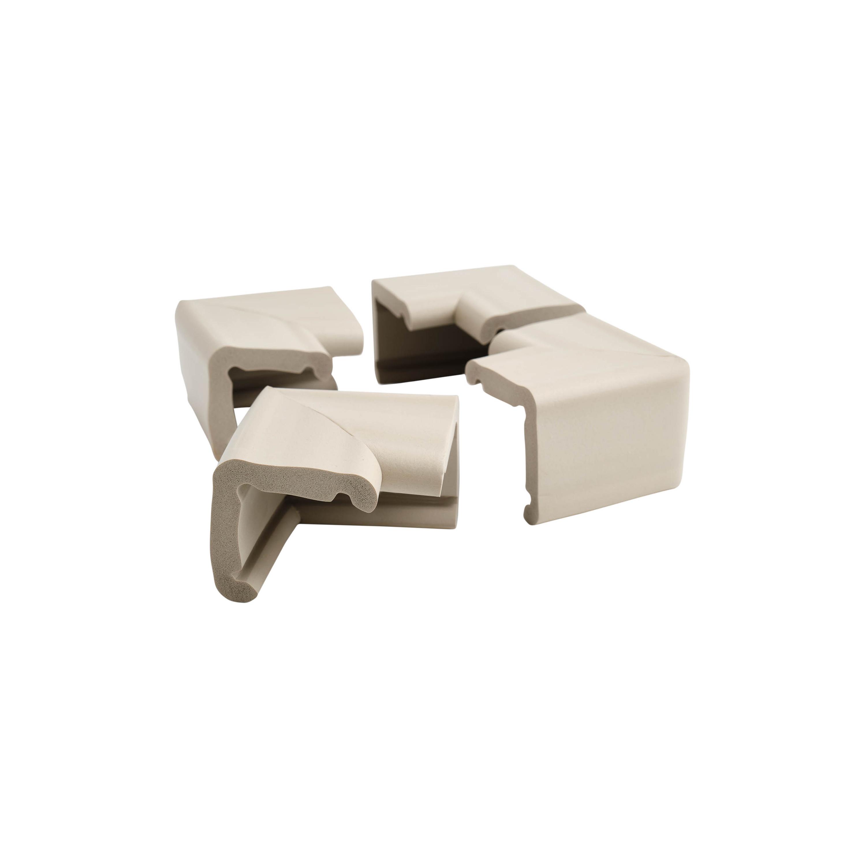 Prince Lionheart 4-Piece Cushiony Jumbo Corner Guards - Neutral Light Grey-baby-healthandsafety-babyproofing-image-5