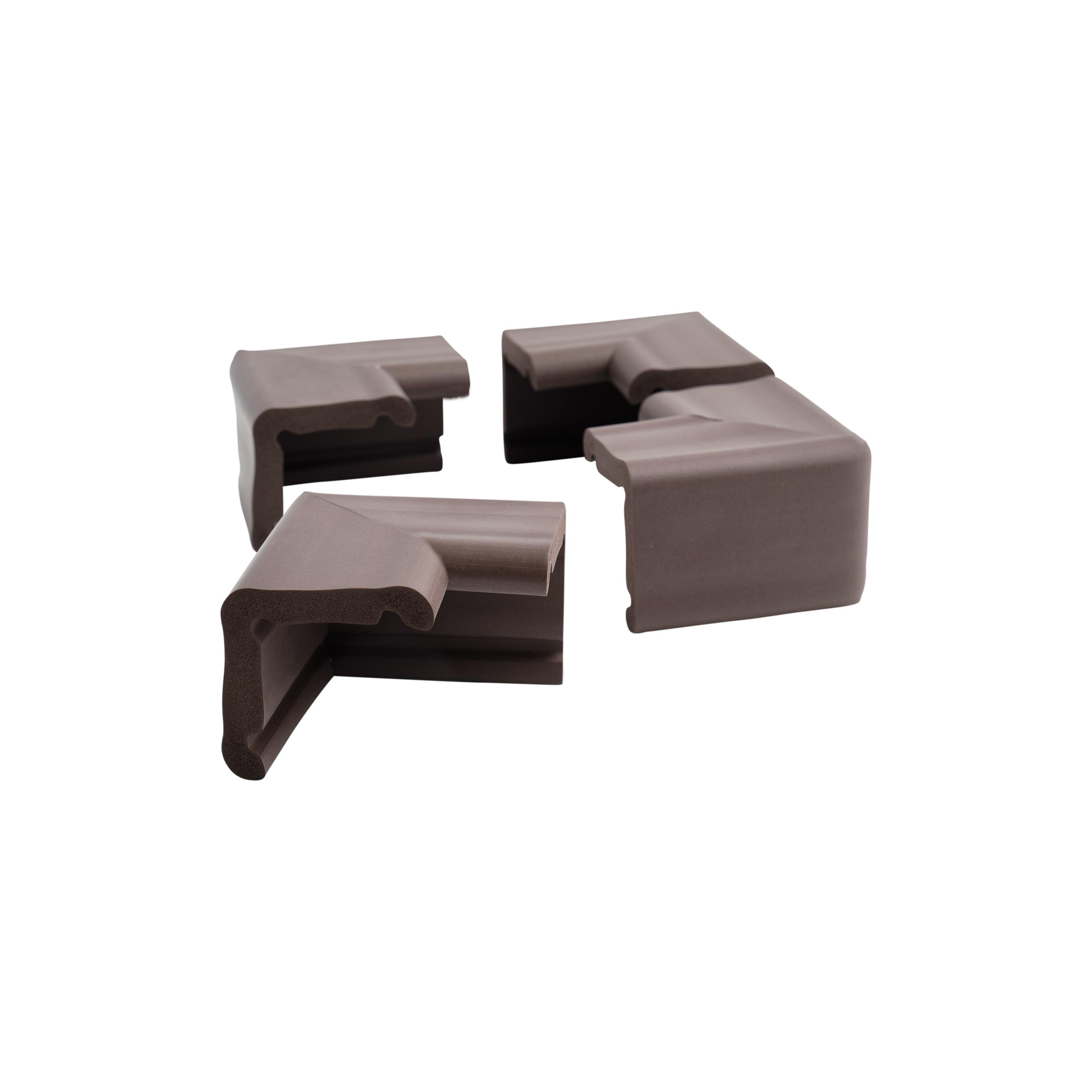 Prince Lionheart 4-Piece Cushiony Jumbo Corner Guards - Chocolate-baby-healthandsafety-babyproofing-image-2