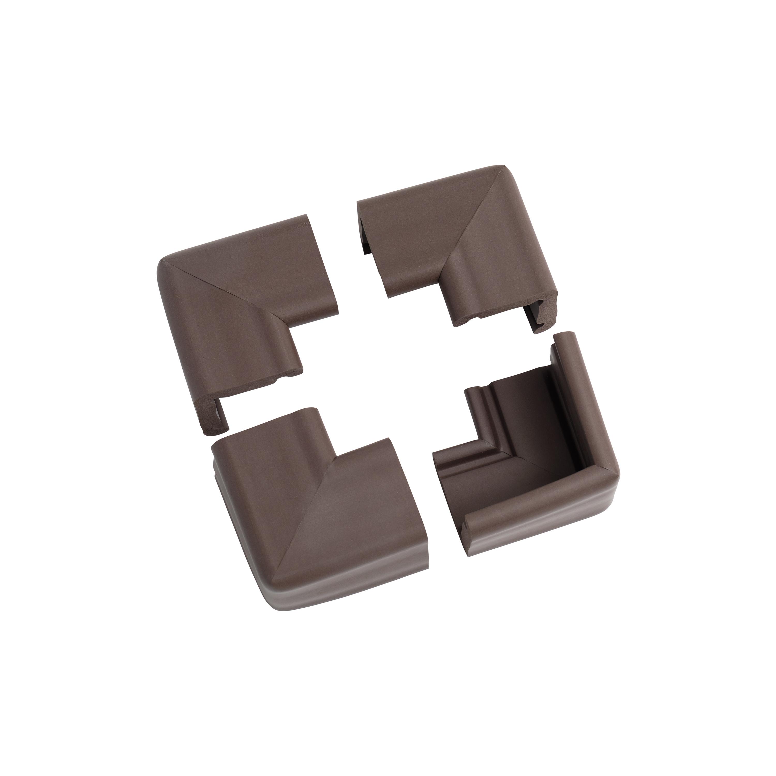 Prince Lionheart 4-Piece Cushiony Jumbo Corner Guards - Chocolate-baby-healthandsafety-babyproofing-image-4