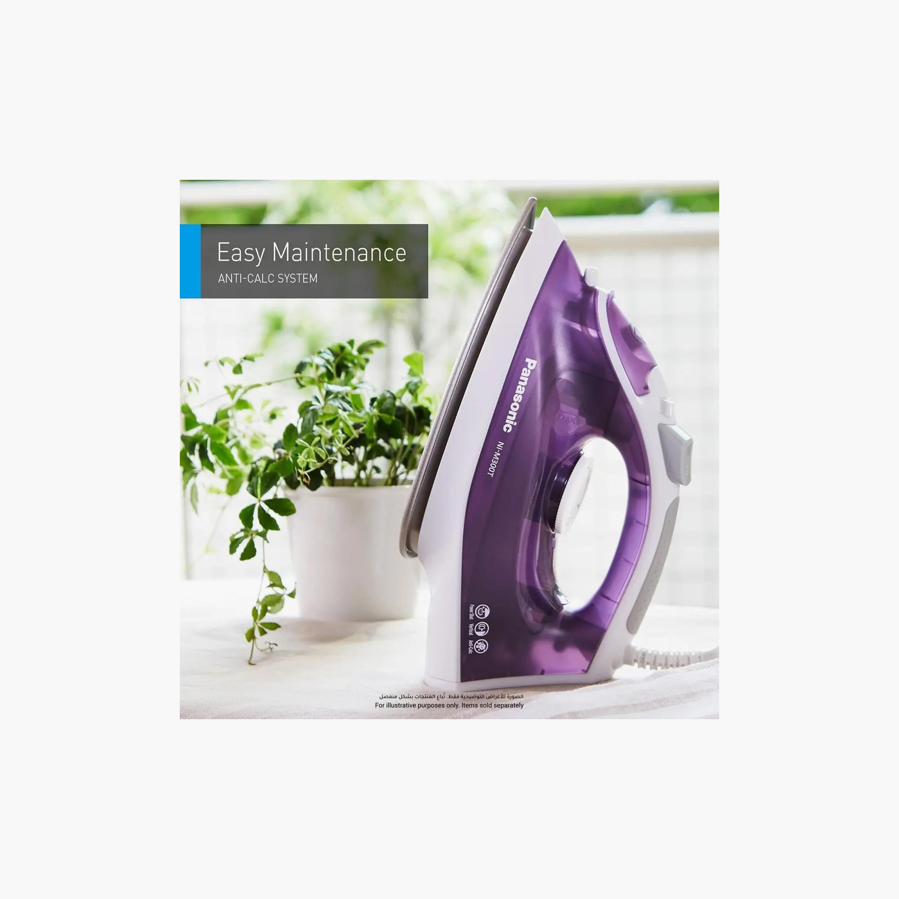 مكواة بخار باناسونيك 1800 واط بنفسجية |NIM300V-household-appliances-homeappliances-ironandsteamers-image-1