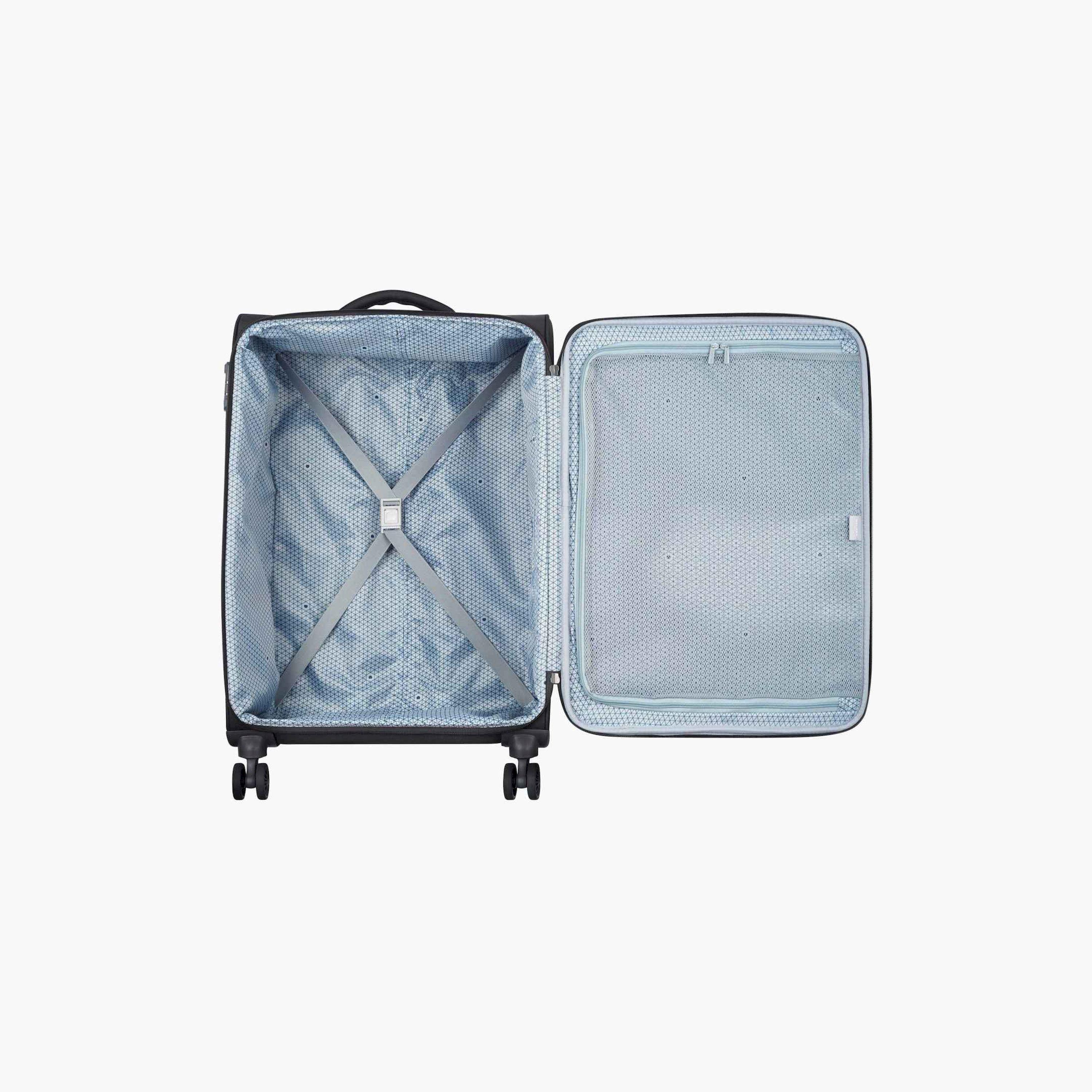 Delsey Paris Caracas 71 CM Medium Check-in Polyester Soft Sided 4-Wheeler Spinner Trolley Bag with TSA Combination Lock-travel-luggagesandbags-luggage-image-5
