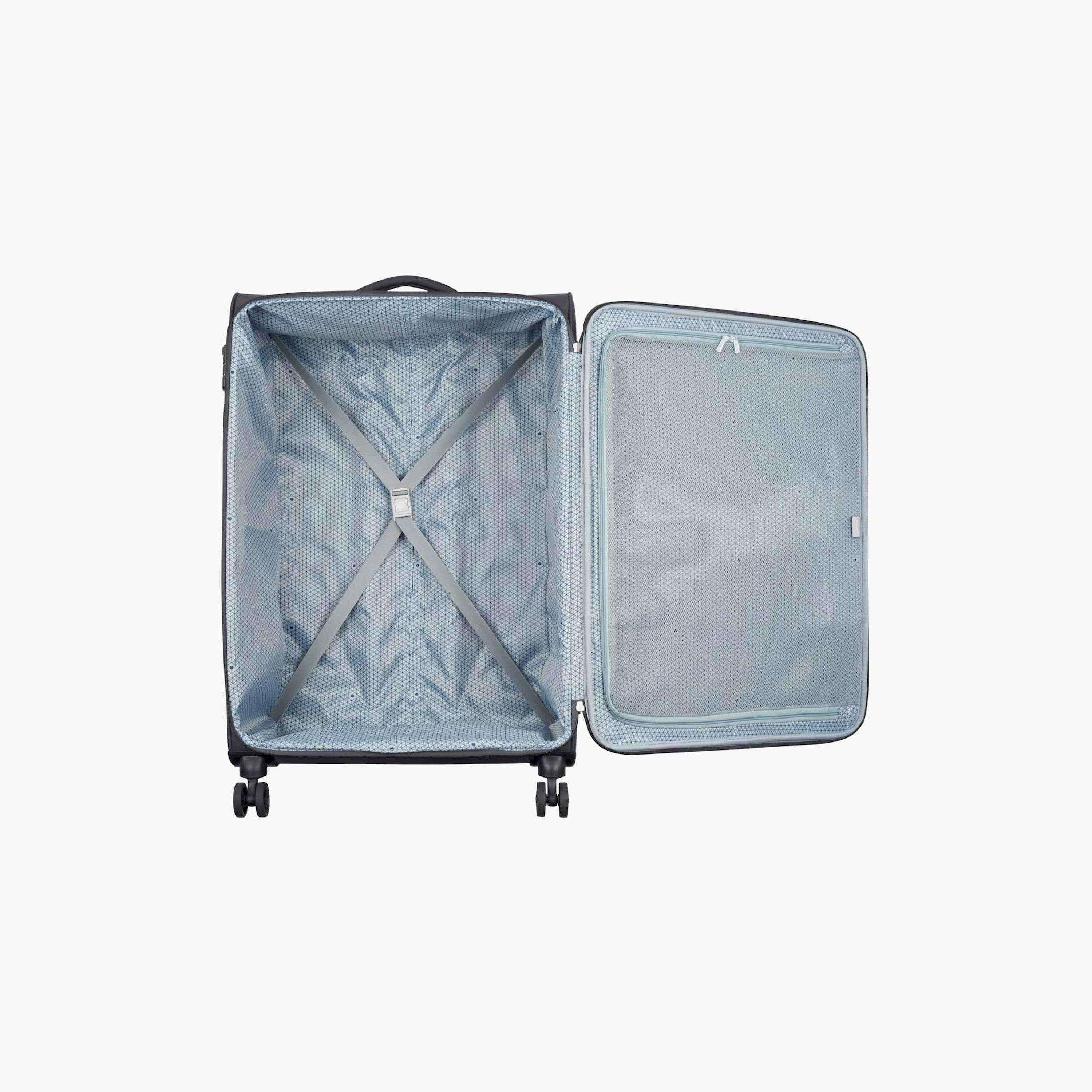 Delsey Paris Caracas 82 CM Large Check-in Polyester Soft Sided 4-Wheeler Spinner Trolley Bag with TSA Combination Lock-travel-luggagesandbags-luggage-image-5