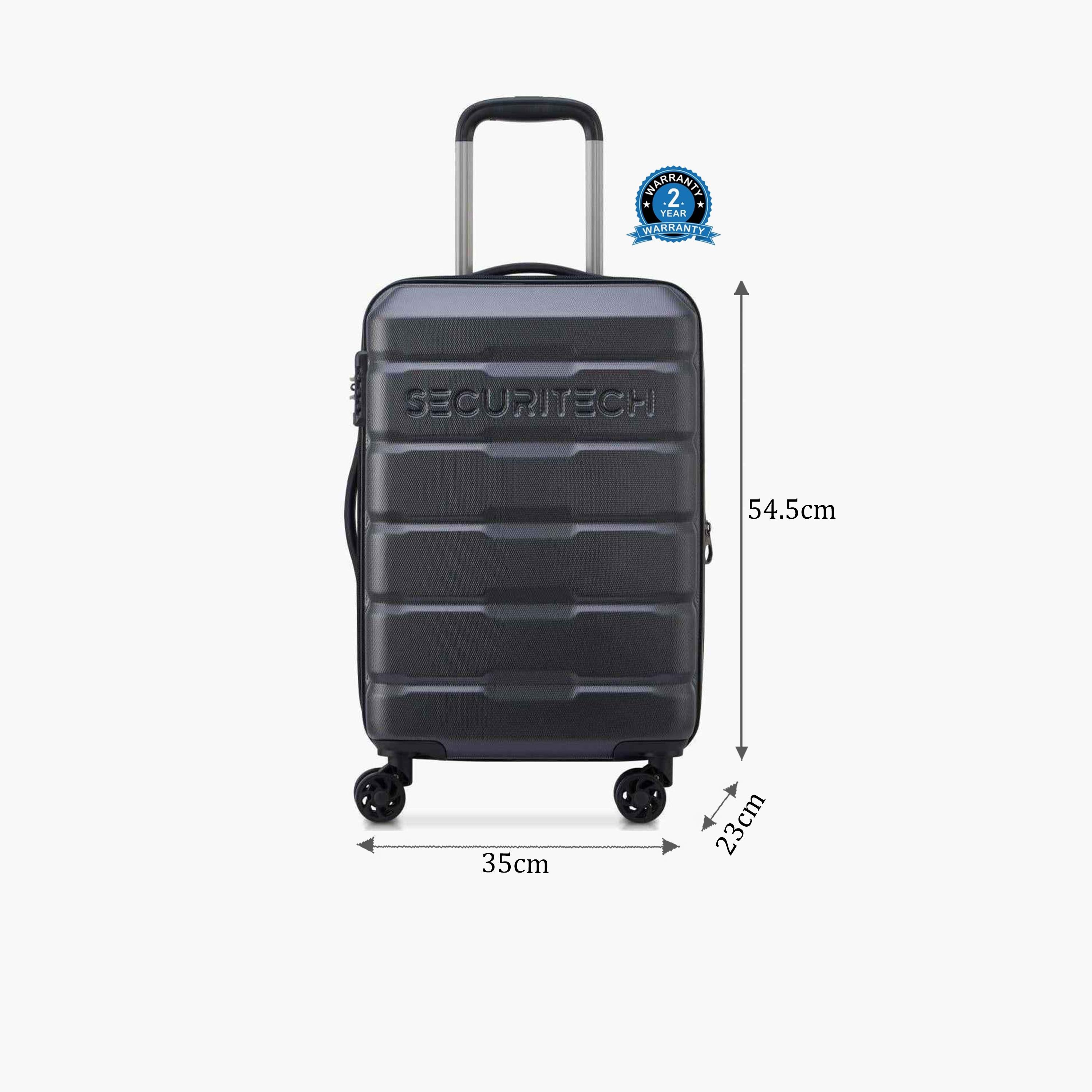 Delsey Paris Citadel 54.5 CM Small Cabin Polycarbonate with ABS Hard Sided 4-Wheeler Spinner Trolley Bag with TSA Lock-travel-luggagesandbags-luggage-image-2