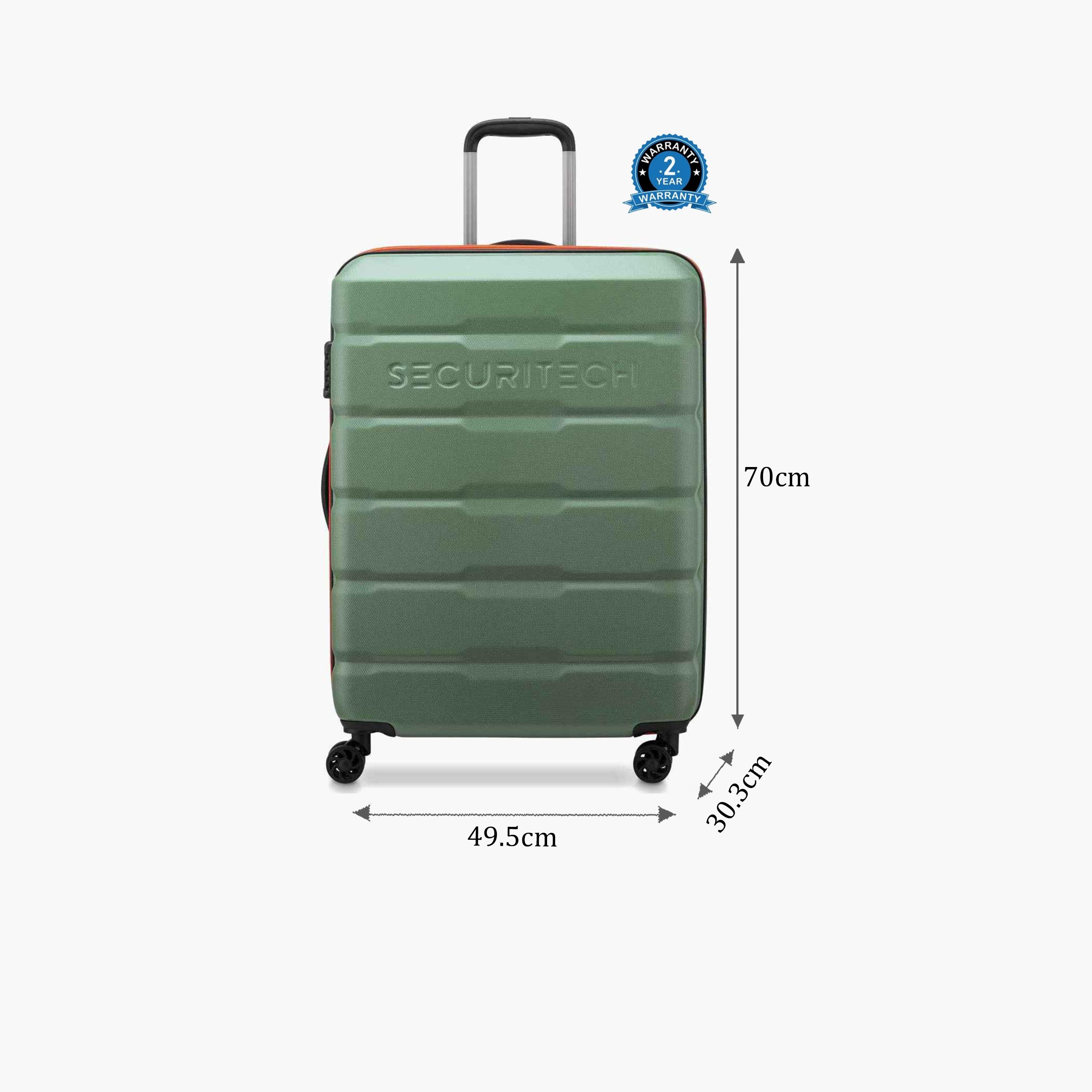 Delsey Paris Citadel 70 CM Medium Check-in Polycarbonate with ABS Hard Sided 4-Wheeler Spinner Trolley Bag with TSA Lock-travel-luggagesandbags-luggage-image-2