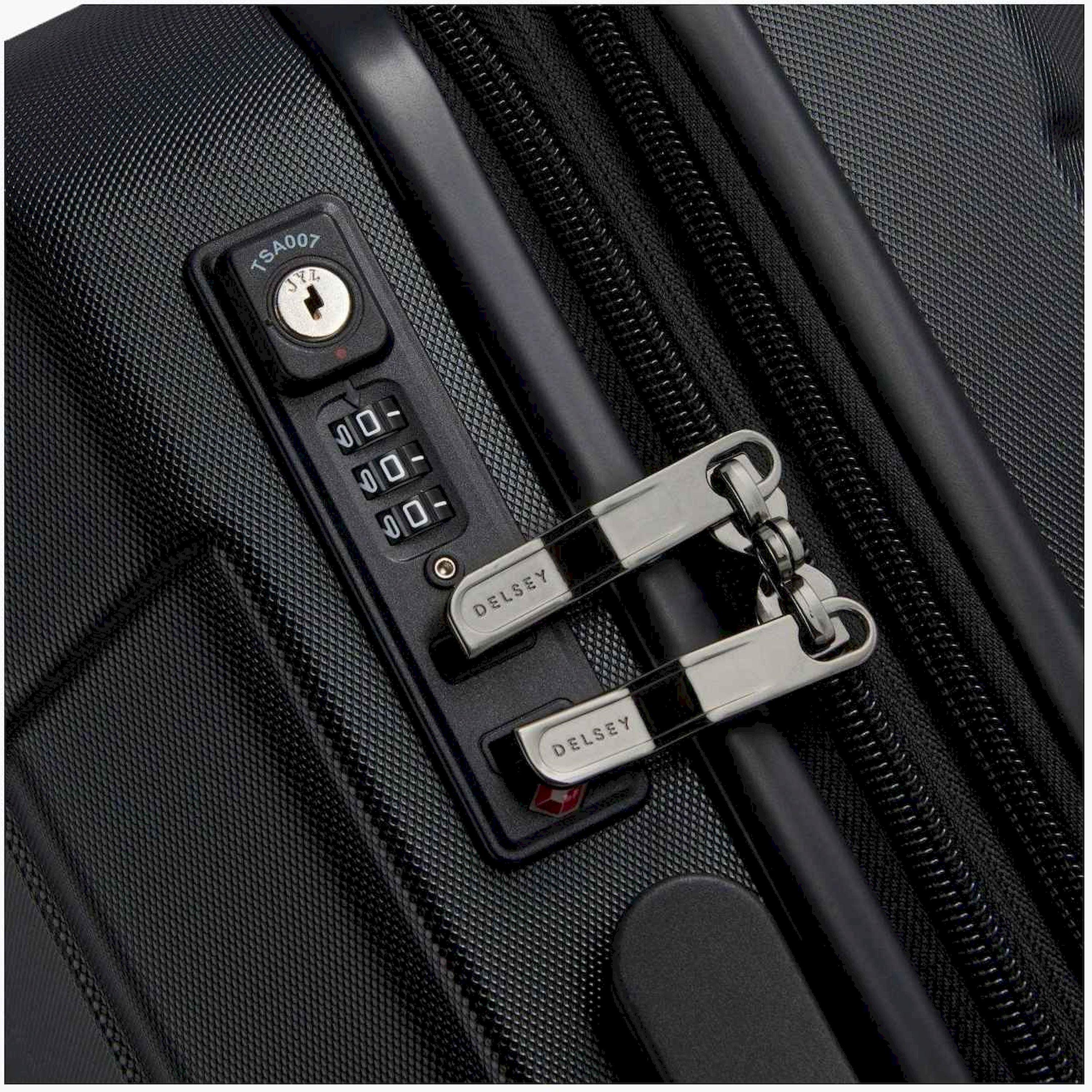 Delsey Paris Depart 61 سم مقصورة صغيرة من البولي كربونات مع ABS حقيبة عربة دوارة ذات 4 عجلات صلبة مع قفل TSA-travel-luggagesandbags-luggage-image-10