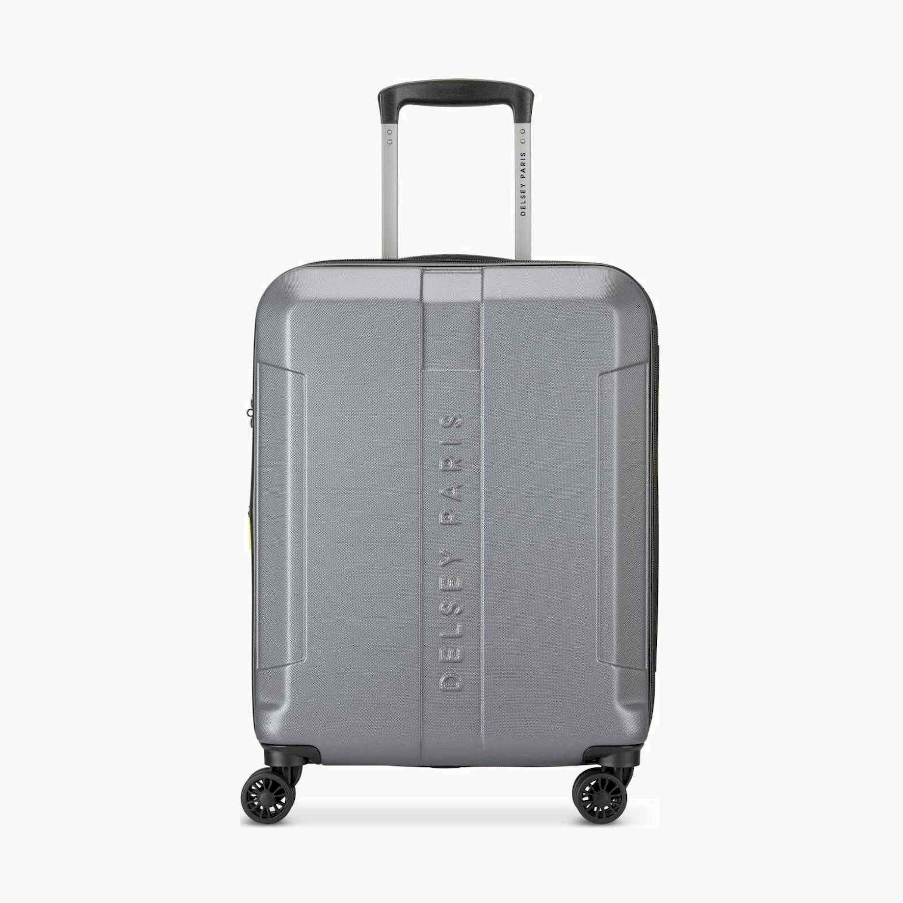 Delsey Depart 61 CM Small Cabin Polycarbonate with ABS Hard Sided 4-Wheeler Spinner Trolley Bag with TSA Combination Lock-travel-luggagesandbags-luggage-image-1