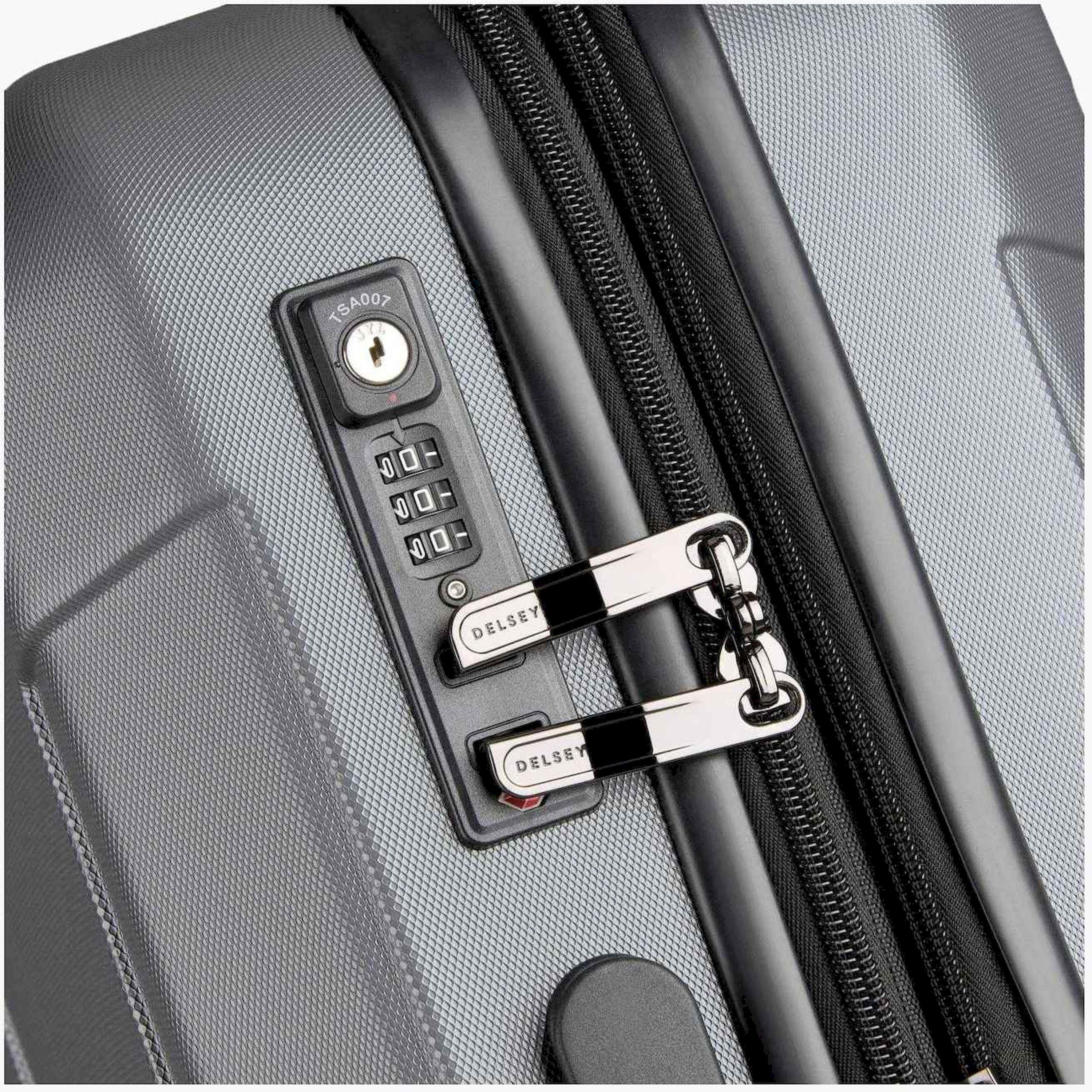 Delsey Depart 61 CM Small Cabin Polycarbonate with ABS Hard Sided 4-Wheeler Spinner Trolley Bag with TSA Combination Lock-travel-luggagesandbags-luggage-image-10