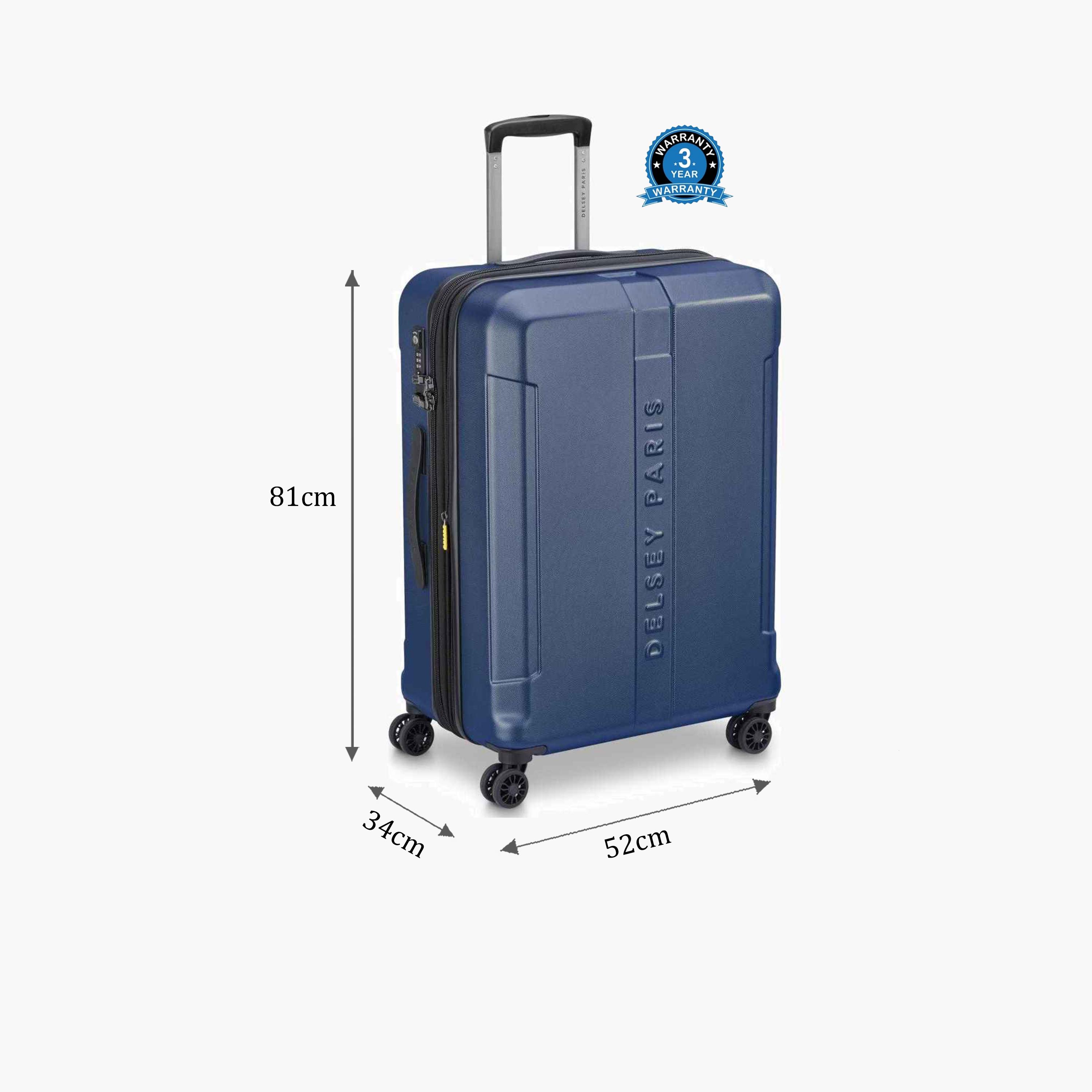 Delsey Paris Depart 81 سم بولي كربونات كبير لتسجيل الوصول مع ABS حقيبة عربة دوارة ذات 4 عجلات صلبة مع قفل TSA-travel-luggagesandbags-luggage-image-2