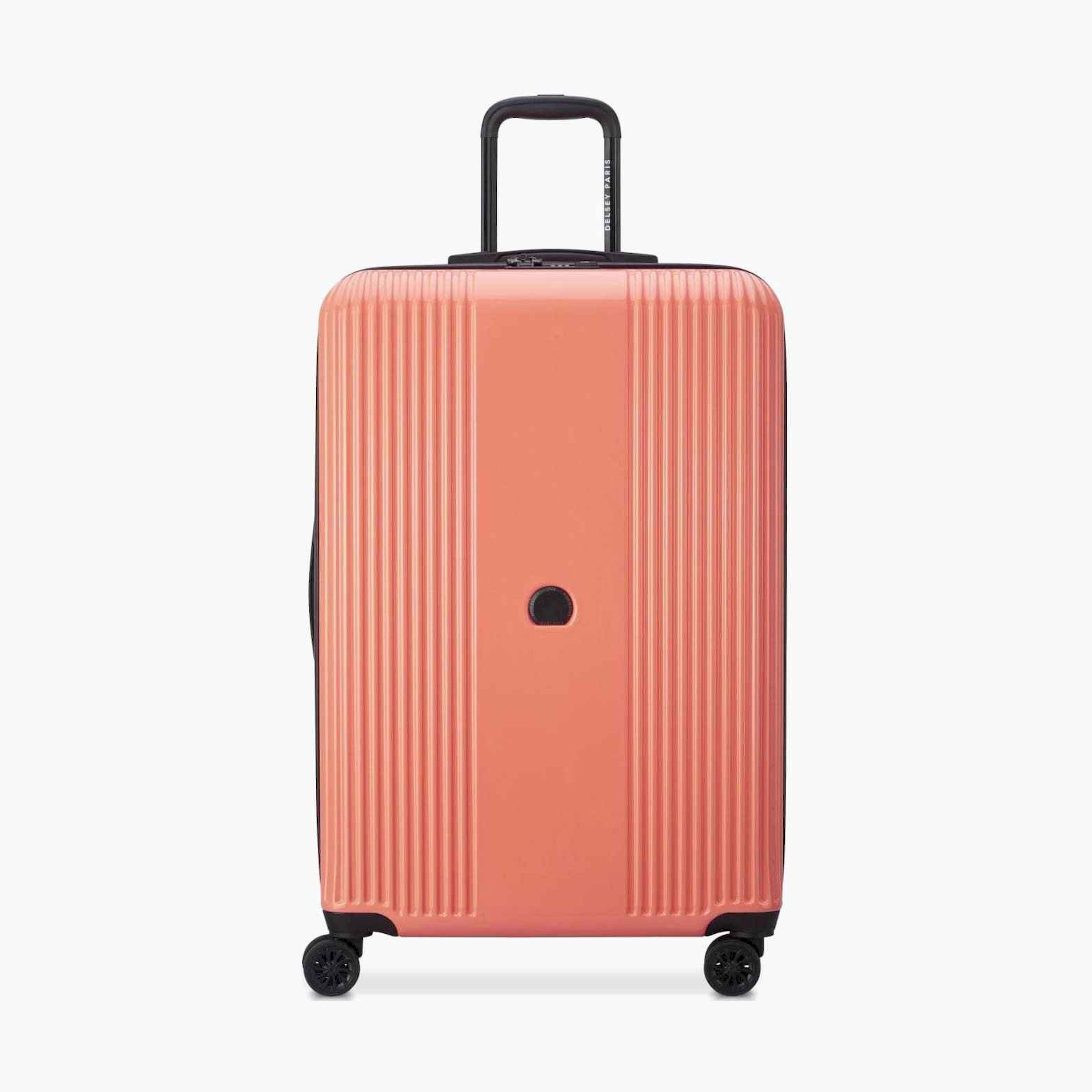 Delsey Paris Ophelie 82 CM Large Check-in Polycarbonate with ABS Hard Sided 4-Wheeler Spinner Trolley Bag with TSA Combination Lock-travel-luggagesandbags-luggage-image-1