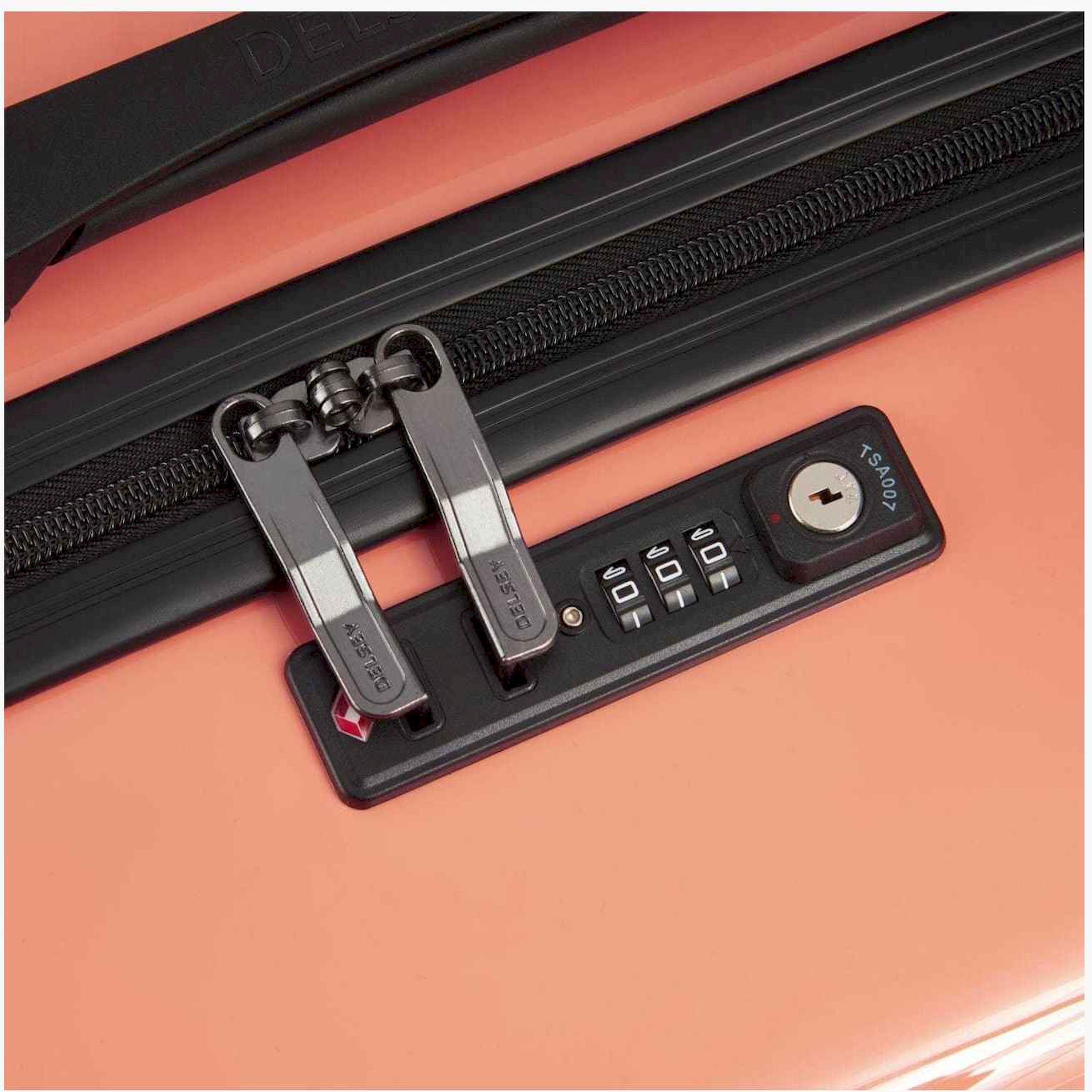 Delsey Paris Ophelie 82 CM Large Check-in Polycarbonate with ABS Hard Sided 4-Wheeler Spinner Trolley Bag with TSA Combination Lock-travel-luggagesandbags-luggage-image-10