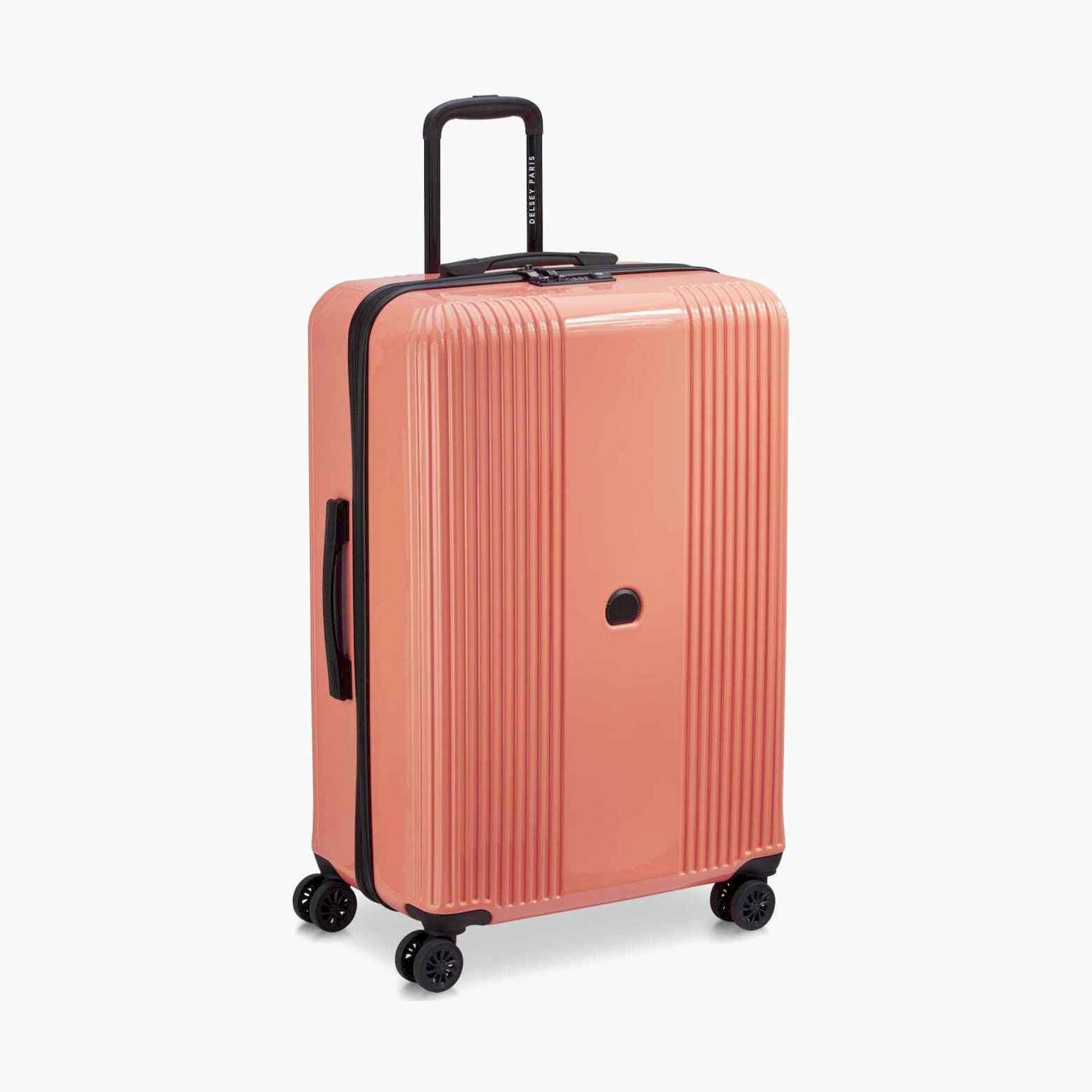 Delsey Paris Ophelie 82 CM Large Check-in Polycarbonate with ABS Hard Sided 4-Wheeler Spinner Trolley Bag with TSA Combination Lock-travel-luggagesandbags-luggage-image-5