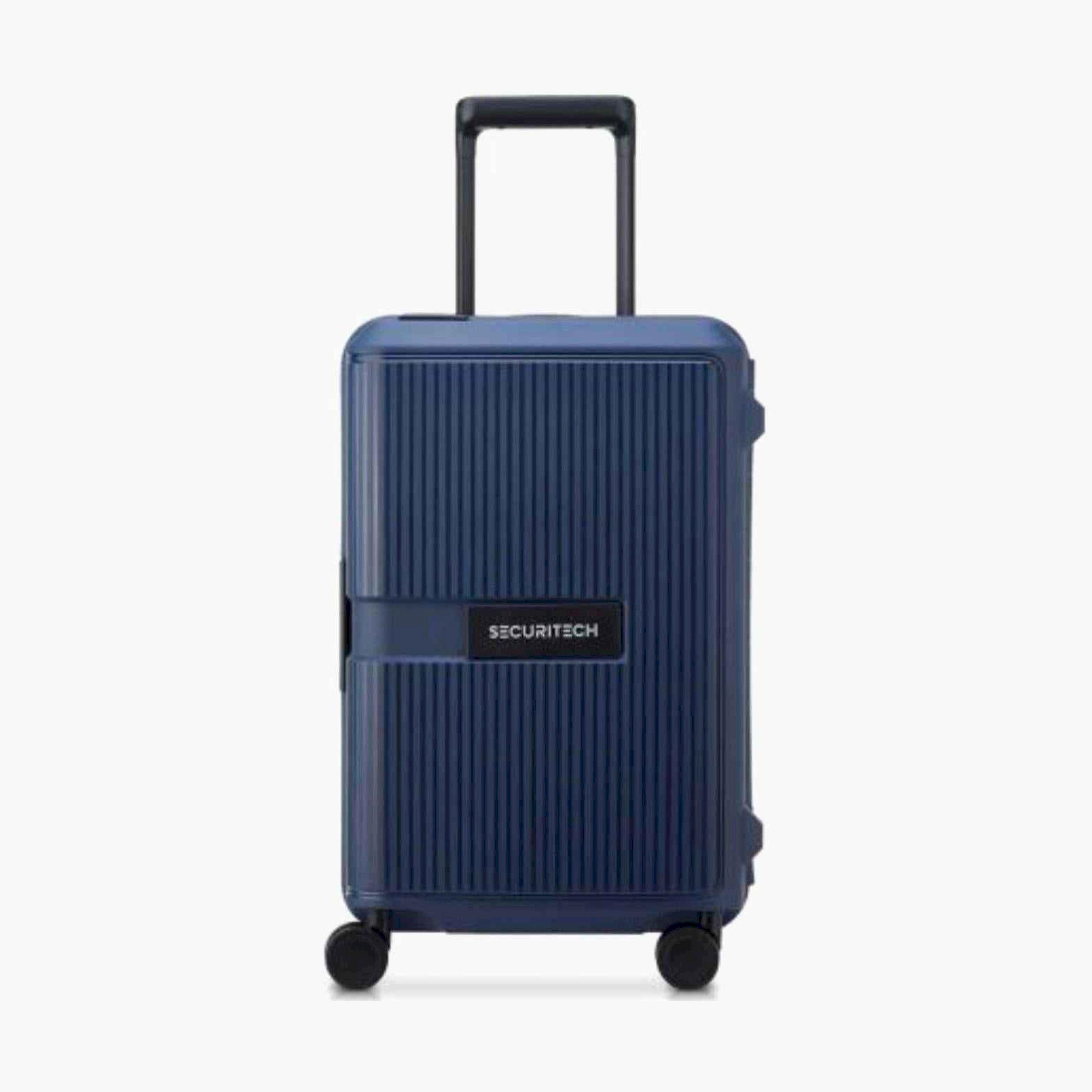 Delsey Paris Stone 55 CM Small Cabin Polypropylene Hard Sided 4-Wheeler Spinner Trolley Bag with TSA Combination Lock-travel-luggagesandbags-luggage-image-1