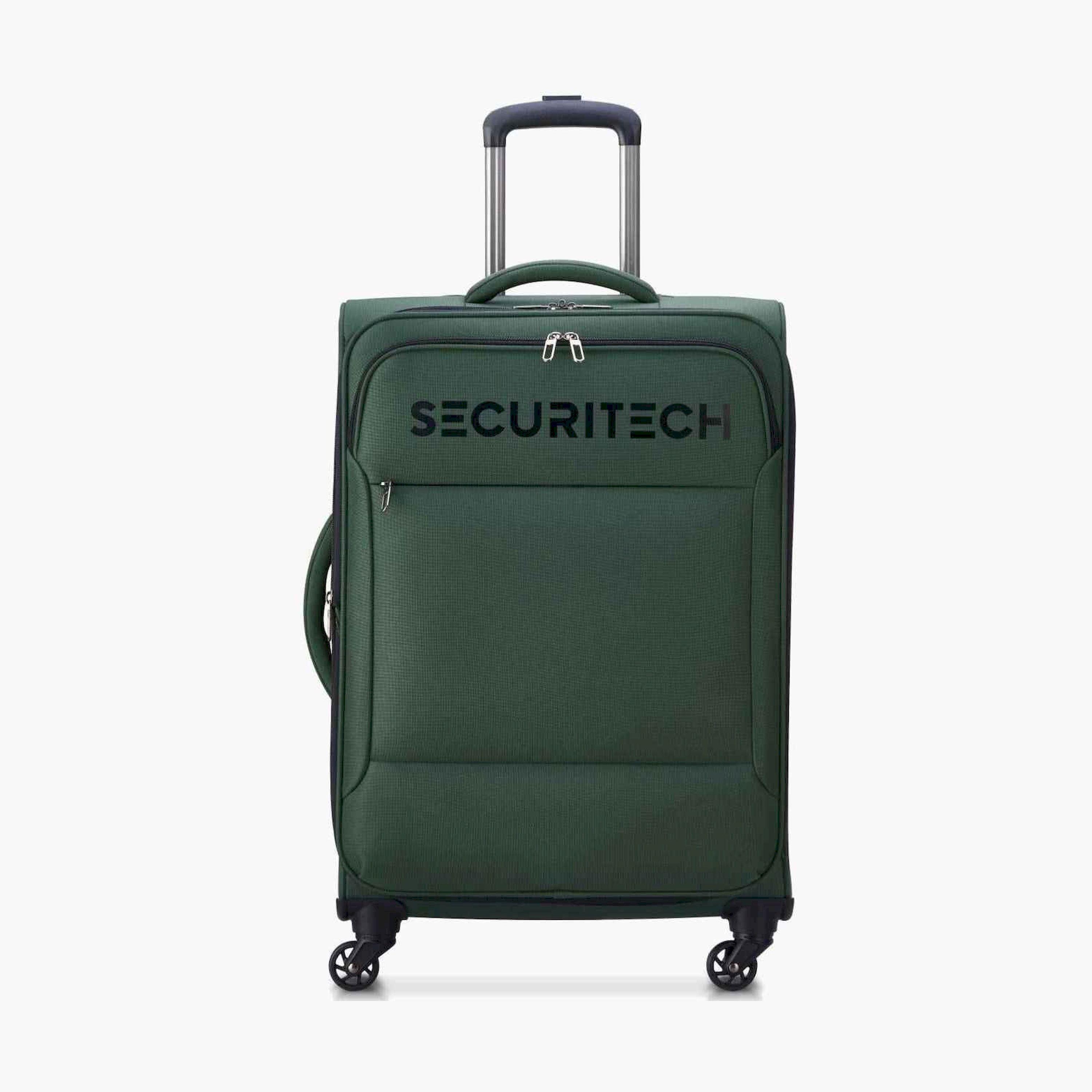 Delsey Paris Vanguard 70 CM Medium Check-in Polyester Soft Sided 4-Wheeler Spinner Trolley Bag with TSA Combination Lock-travel-luggagesandbags-luggage-image-1