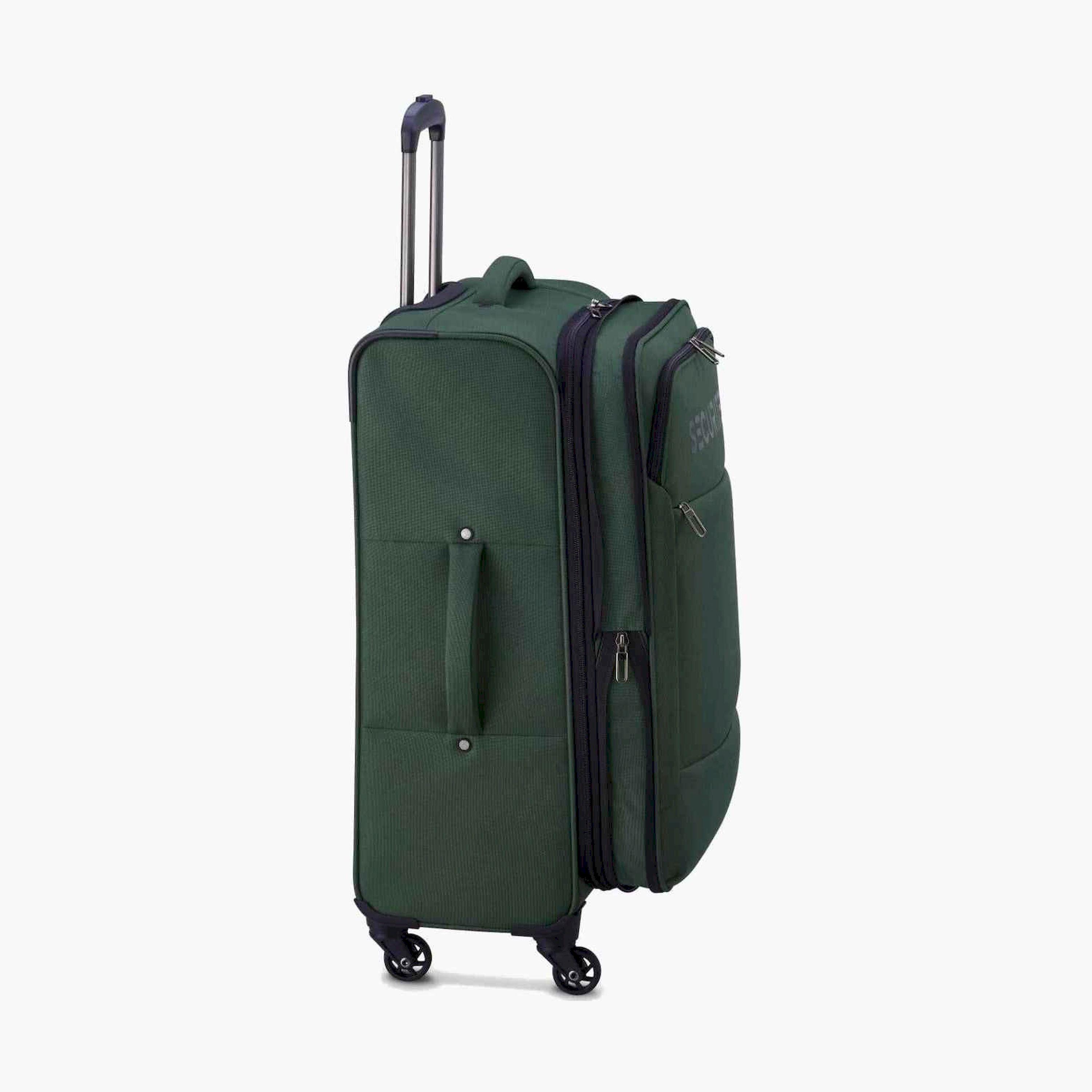 Delsey Paris Vanguard 70 CM Medium Check-in Polyester Soft Sided 4-Wheeler Spinner Trolley Bag with TSA Combination Lock-travel-luggagesandbags-luggage-image-6