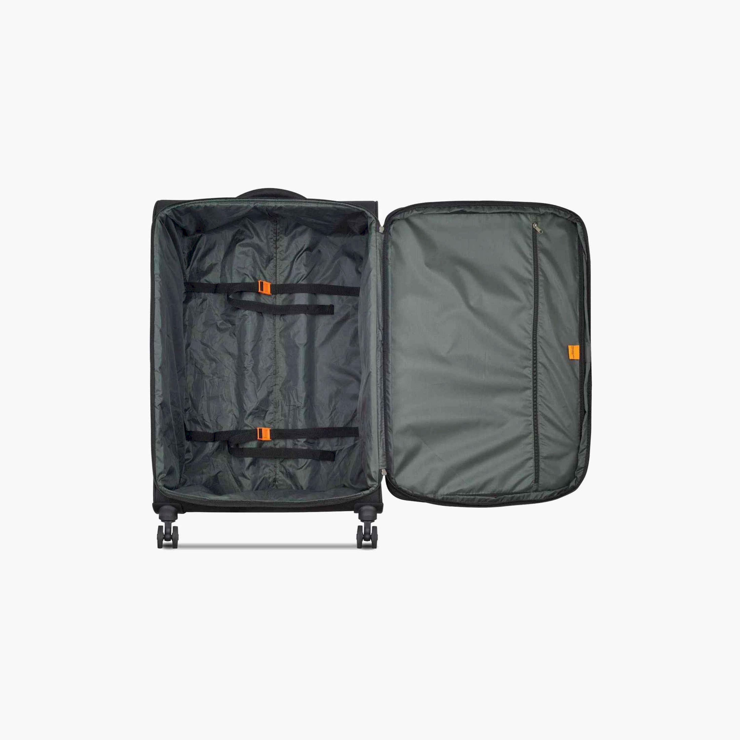 Delsey Paris Vanguard 82 CM Large Check-in Polyester Soft Sided 4-Wheeler Spinner Trolley Bag with TSA Combination Lock-travel-luggagesandbags-luggage-image-5