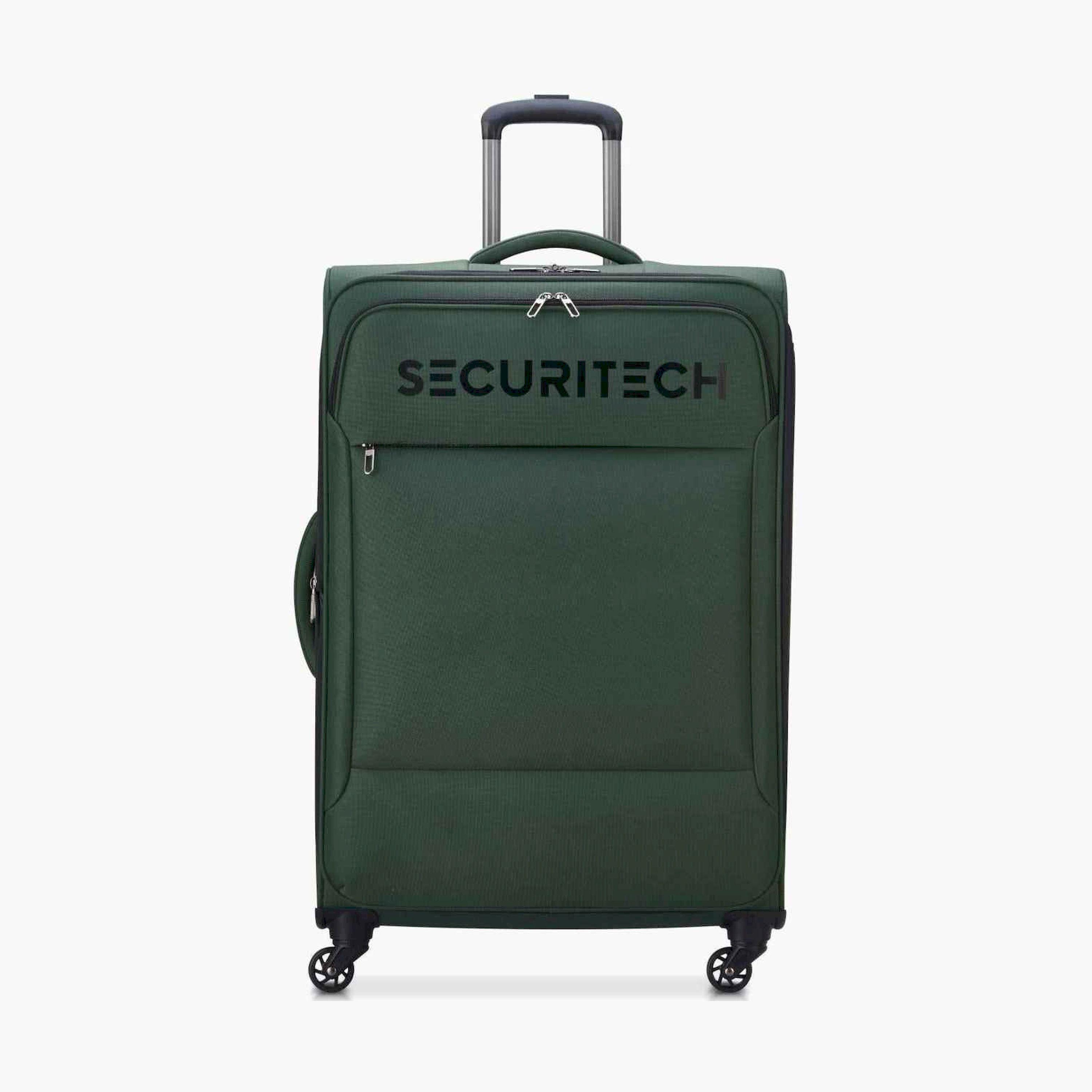 Delsey Paris Vanguard 82 CM Large Check-in Polyester Soft Sided 4-Wheeler Spinner Trolley Bag with TSA Combination Lock-travel-luggagesandbags-luggage-image-1