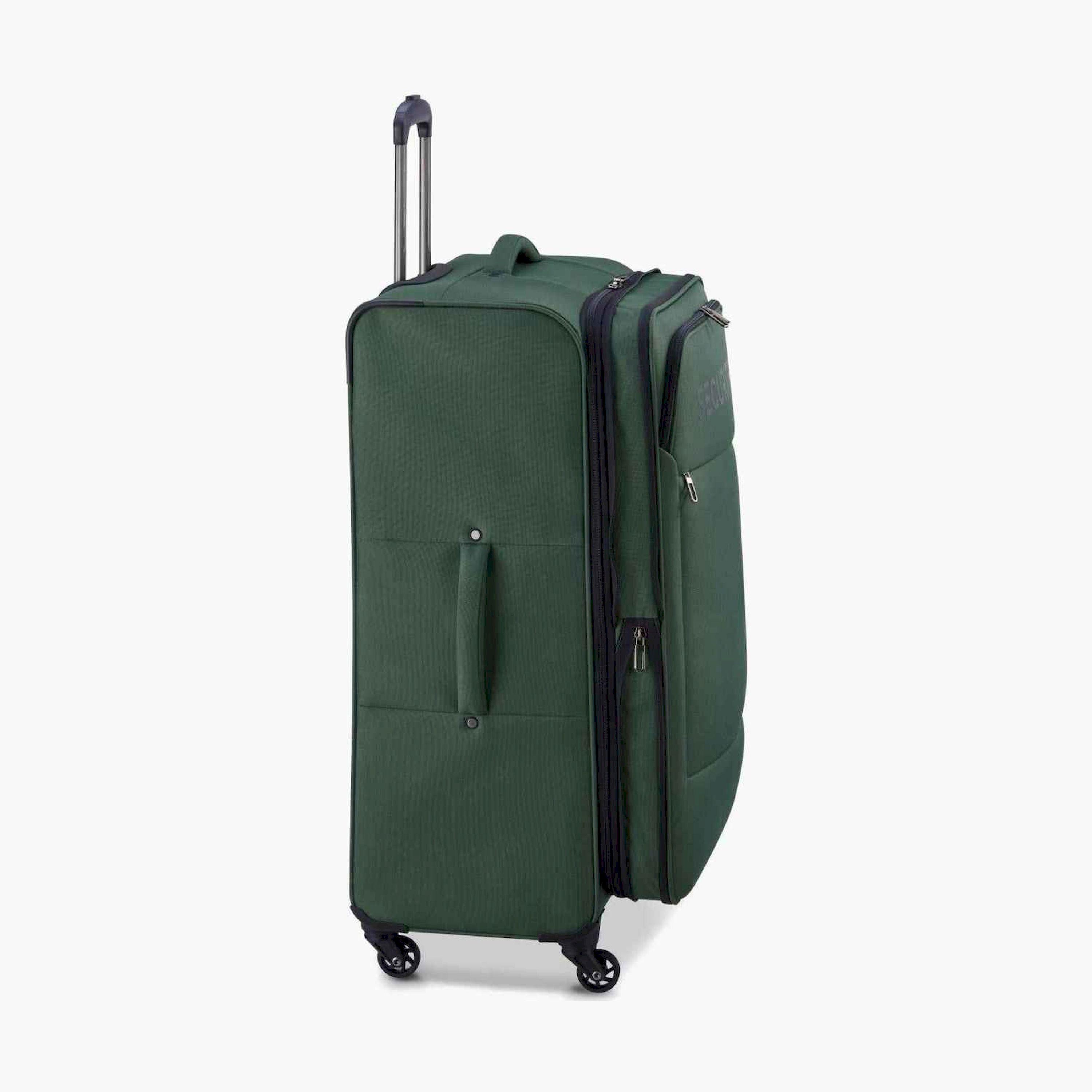 Delsey Paris Vanguard 82 CM Large Check-in Polyester Soft Sided 4-Wheeler Spinner Trolley Bag with TSA Combination Lock-travel-luggagesandbags-luggage-image-6