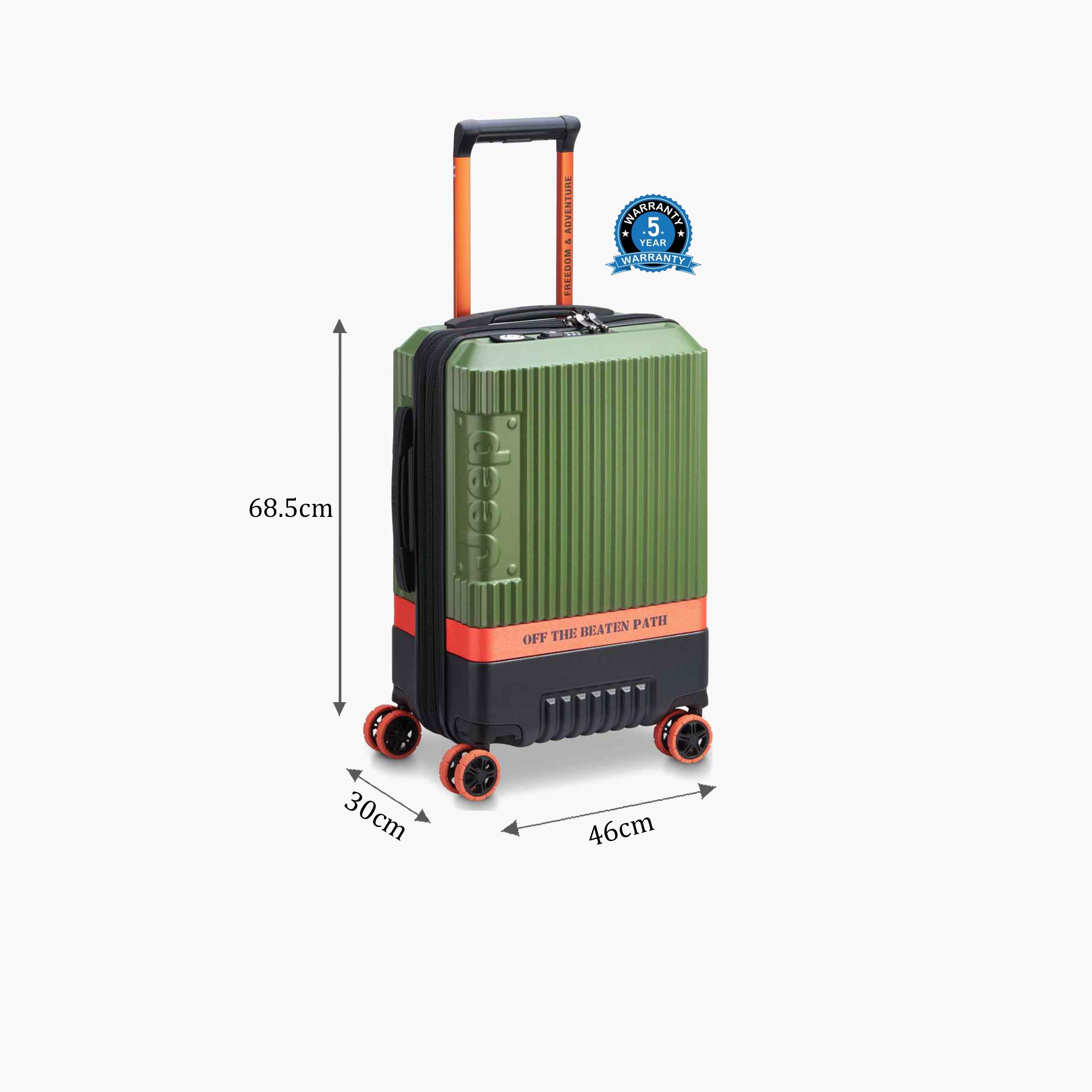 Jeep Jh001A 68.5 CM Medium Check-in Polycarbonate Hard Sided 4-Wheeler Spinner Trolley Bag with TSA Lock-travel-luggagesandbags-luggage-image-2
