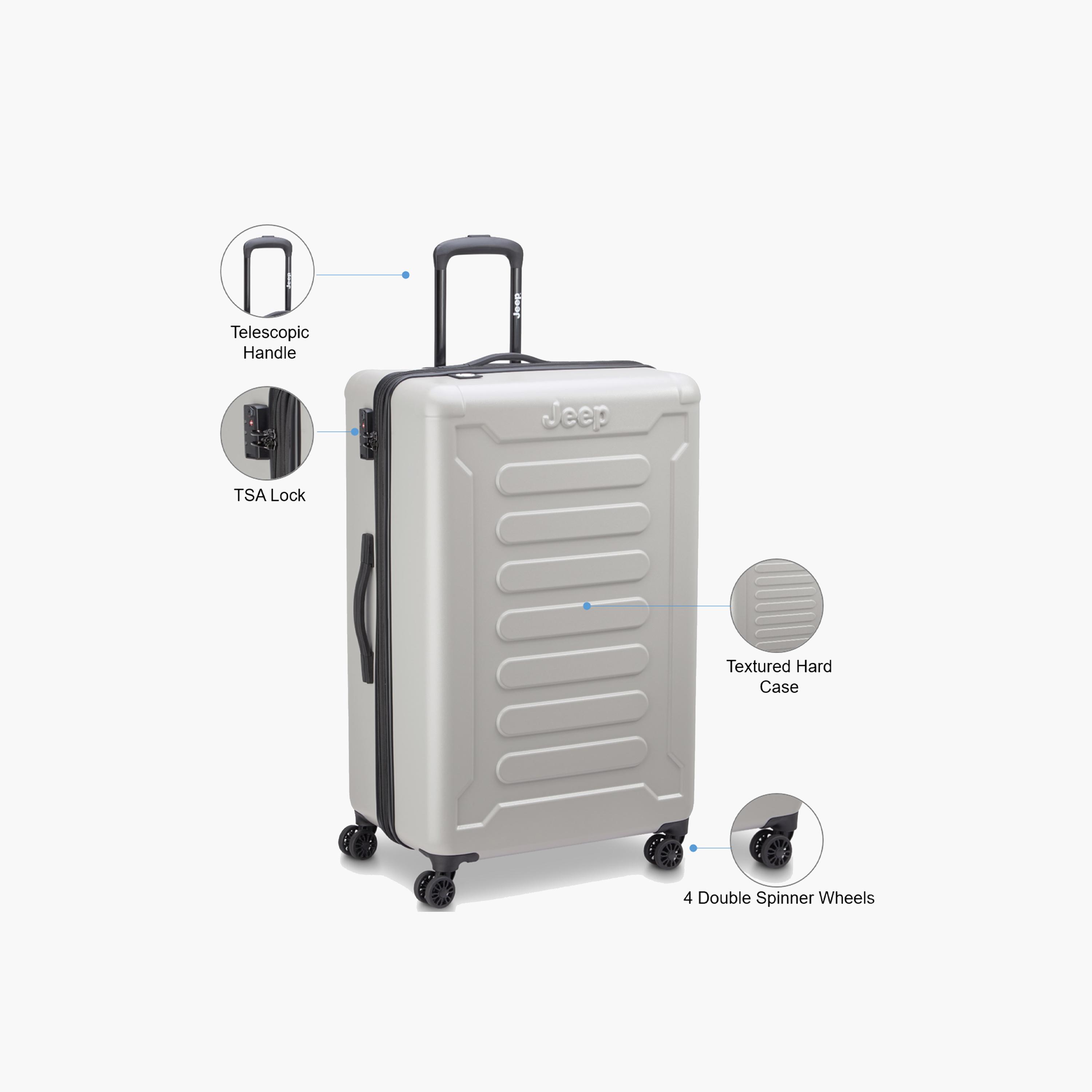 Jeep Jh004C 80 CM Large Check-in Polycarbonate with ABS Hard Sided 4-Wheeler Spinner Trolley Bag with TSA Lock-travel-luggagesandbags-luggage-image-3