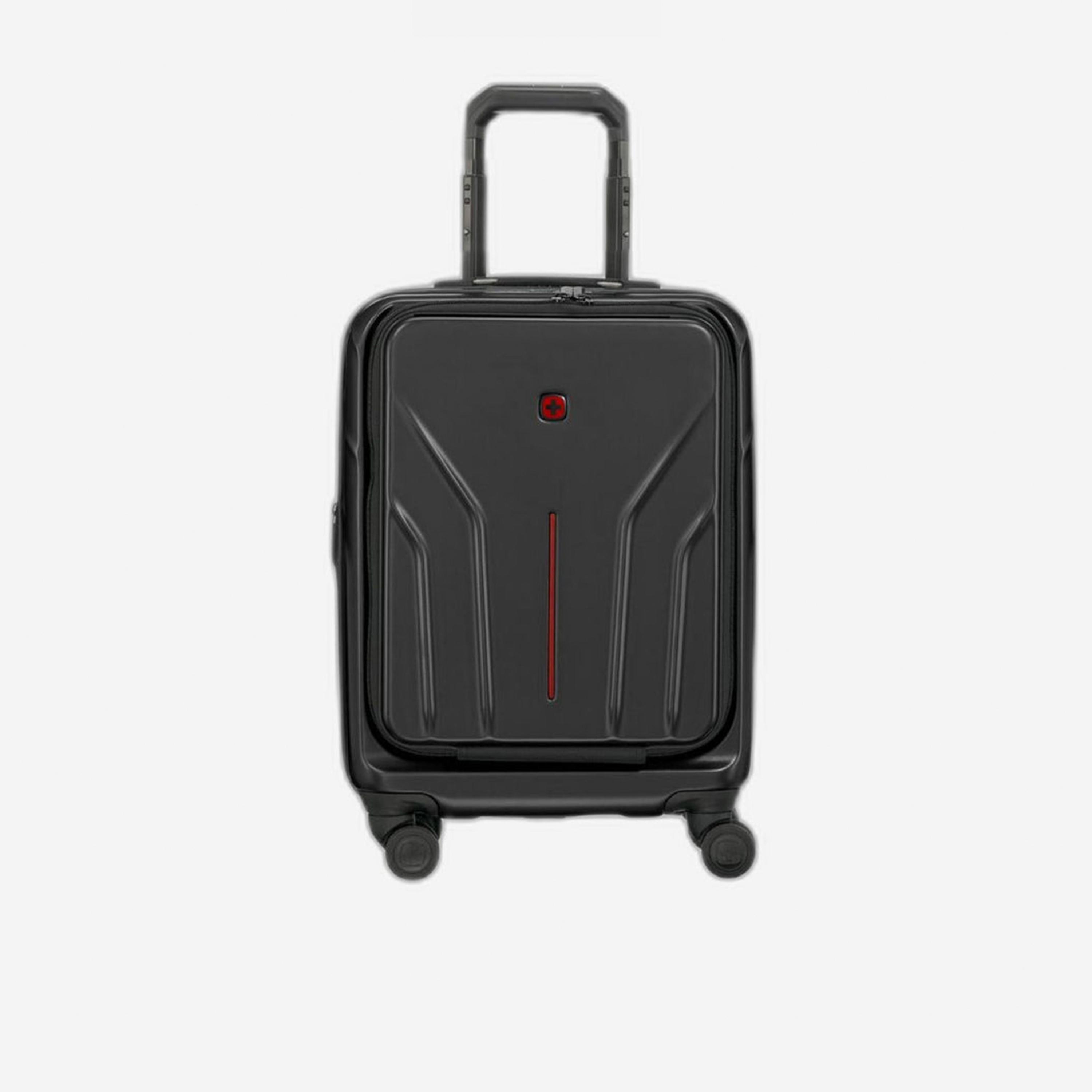 Wenger Amplix 54 CM Small Cabin Polycarbonate with ABS Hard Sided 4-Wheeler Spinner Trolley Bag with TSA Lock-travel-luggagesandbags-luggage-image-1