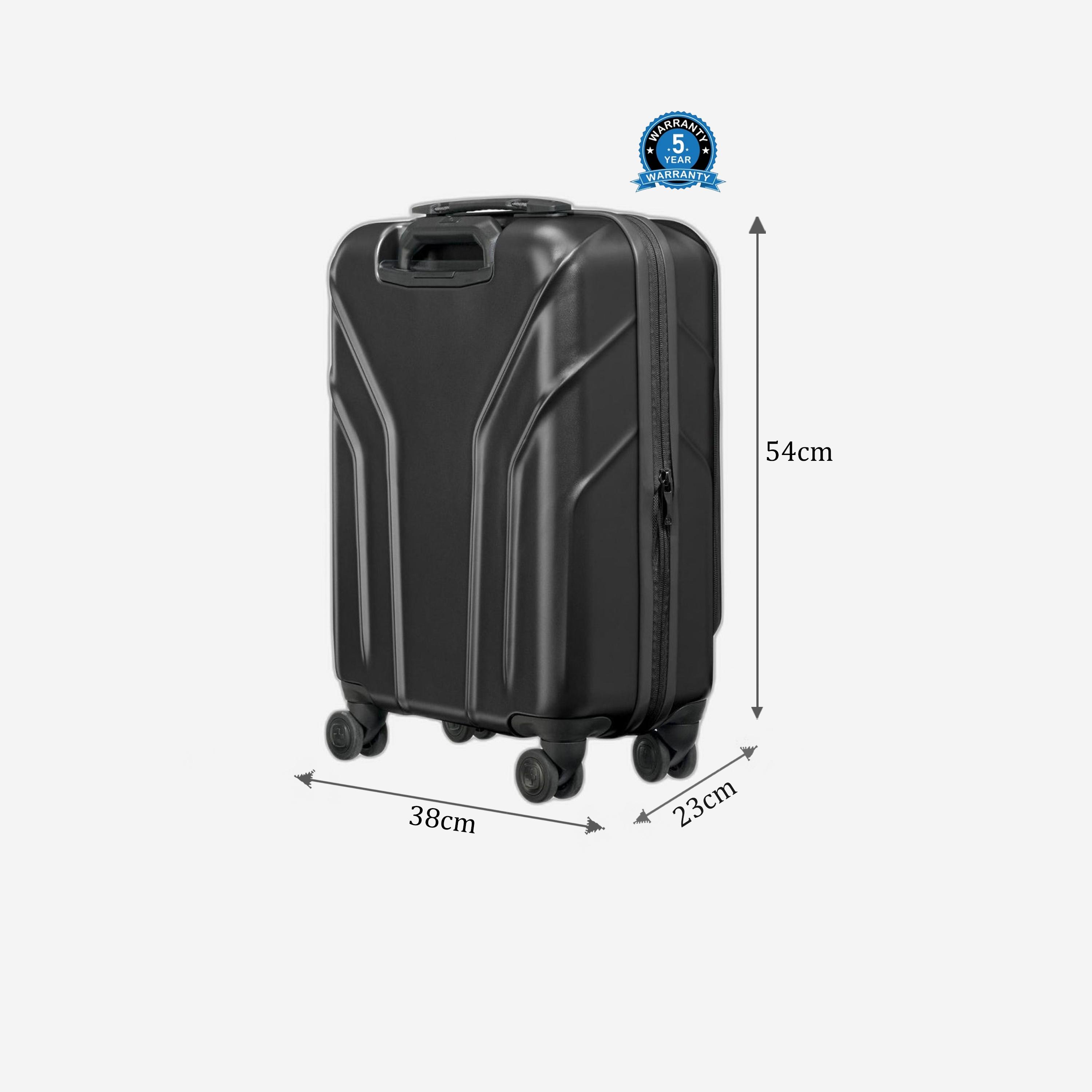 Wenger Amplix 54 CM Small Cabin Polycarbonate with ABS Hard Sided 4-Wheeler Spinner Trolley Bag with TSA Lock-travel-luggagesandbags-luggage-image-2