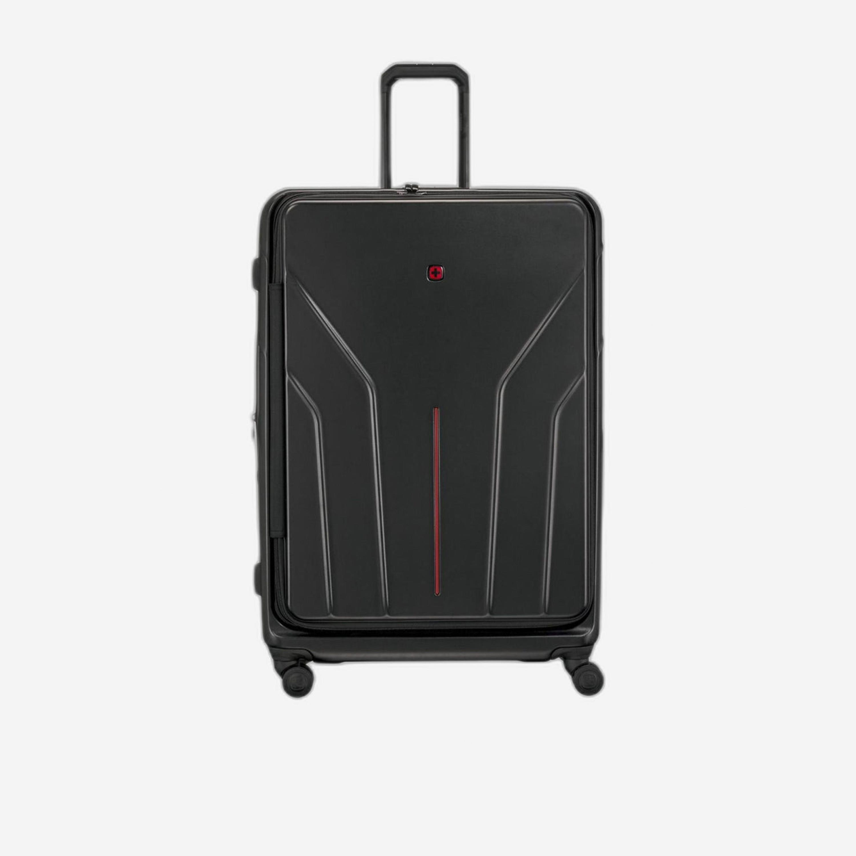 Wenger Amplix 82 CM Extra Large Check-in Polycarbonate with ABS Hard Sided 4-Wheeler Spinner Trolley Bag with TSA Lock-travel-luggagesandbags-luggage-image-1