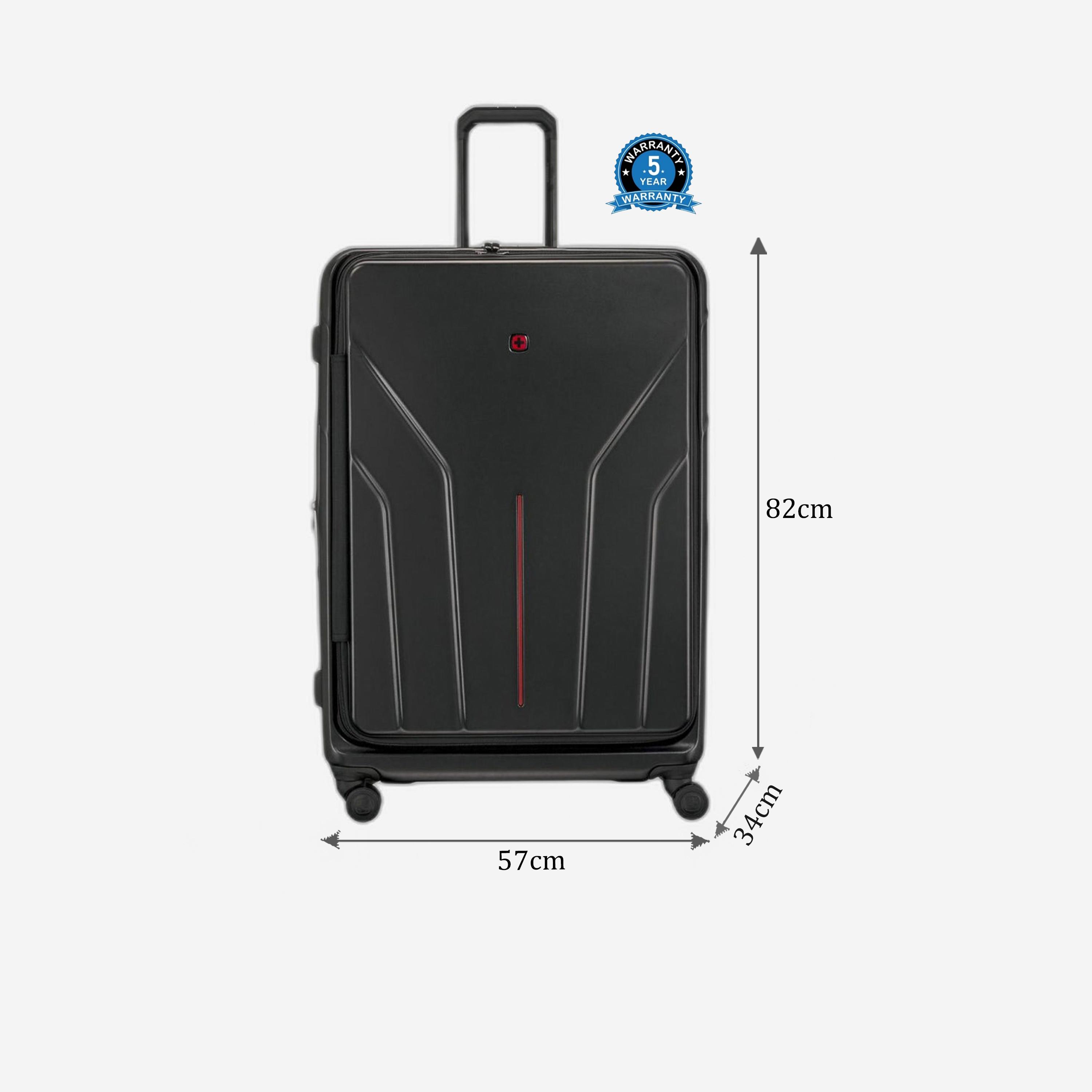 Wenger Amplix 82 CM Extra Large Check-in Polycarbonate with ABS Hard Sided 4-Wheeler Spinner Trolley Bag with TSA Lock-travel-luggagesandbags-luggage-image-2
