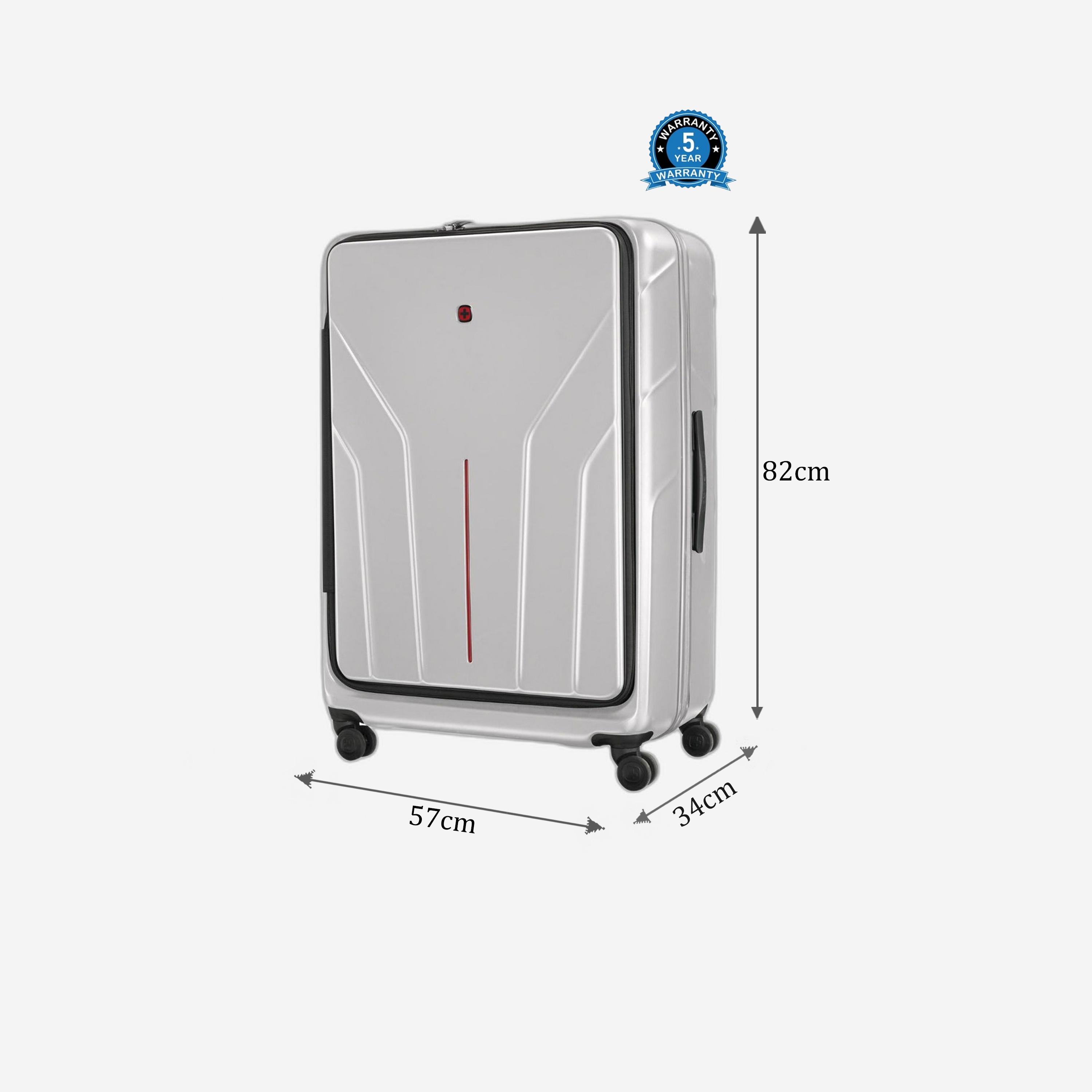 Wenger Amplix 82 CM Extra Large Check-in Polycarbonate with ABS Hard Sided 4-Wheeler Spinner Trolley Bag with TSA Lock-travel-luggagesandbags-luggage-image-2