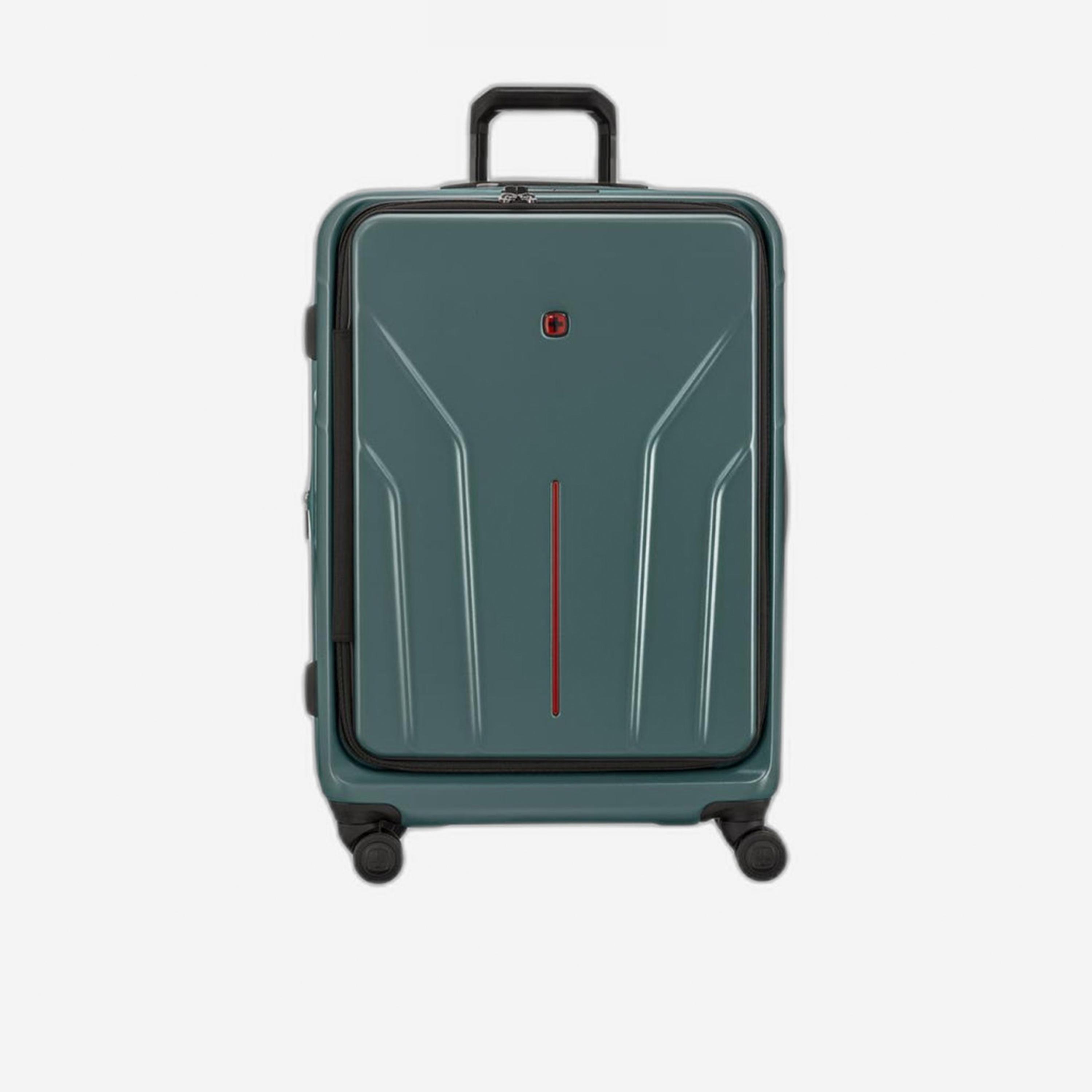 Wenger Amplix 68 CM Large Check-in Polycarbonate with ABS Hard Sided 4-Wheeler Spinner Trolley Bag with TSA Lock-travel-luggagesandbags-luggage-image-1