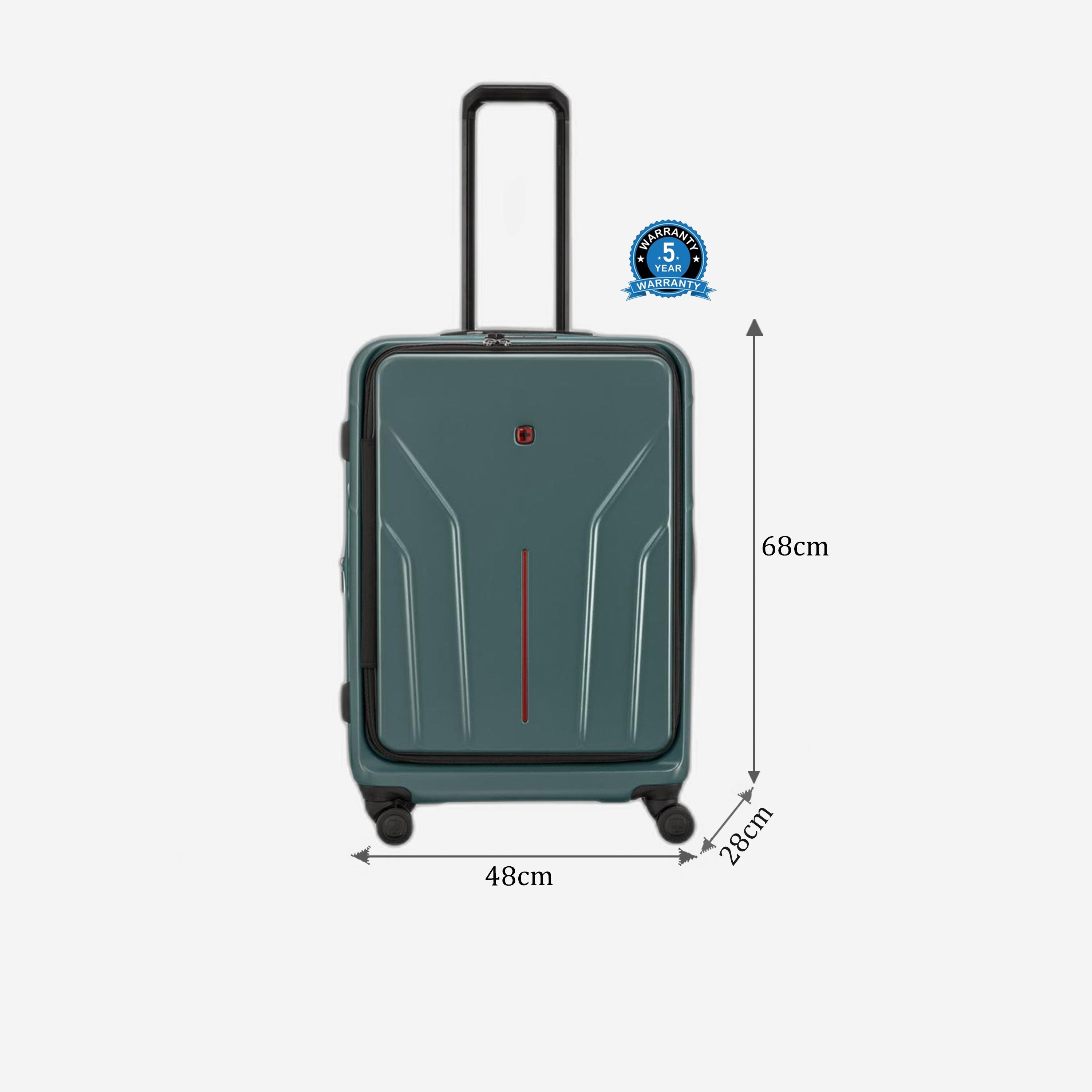 Wenger Amplix 68 CM Large Check-in Polycarbonate with ABS Hard Sided 4-Wheeler Spinner Trolley Bag with TSA Lock-travel-luggagesandbags-luggage-image-2