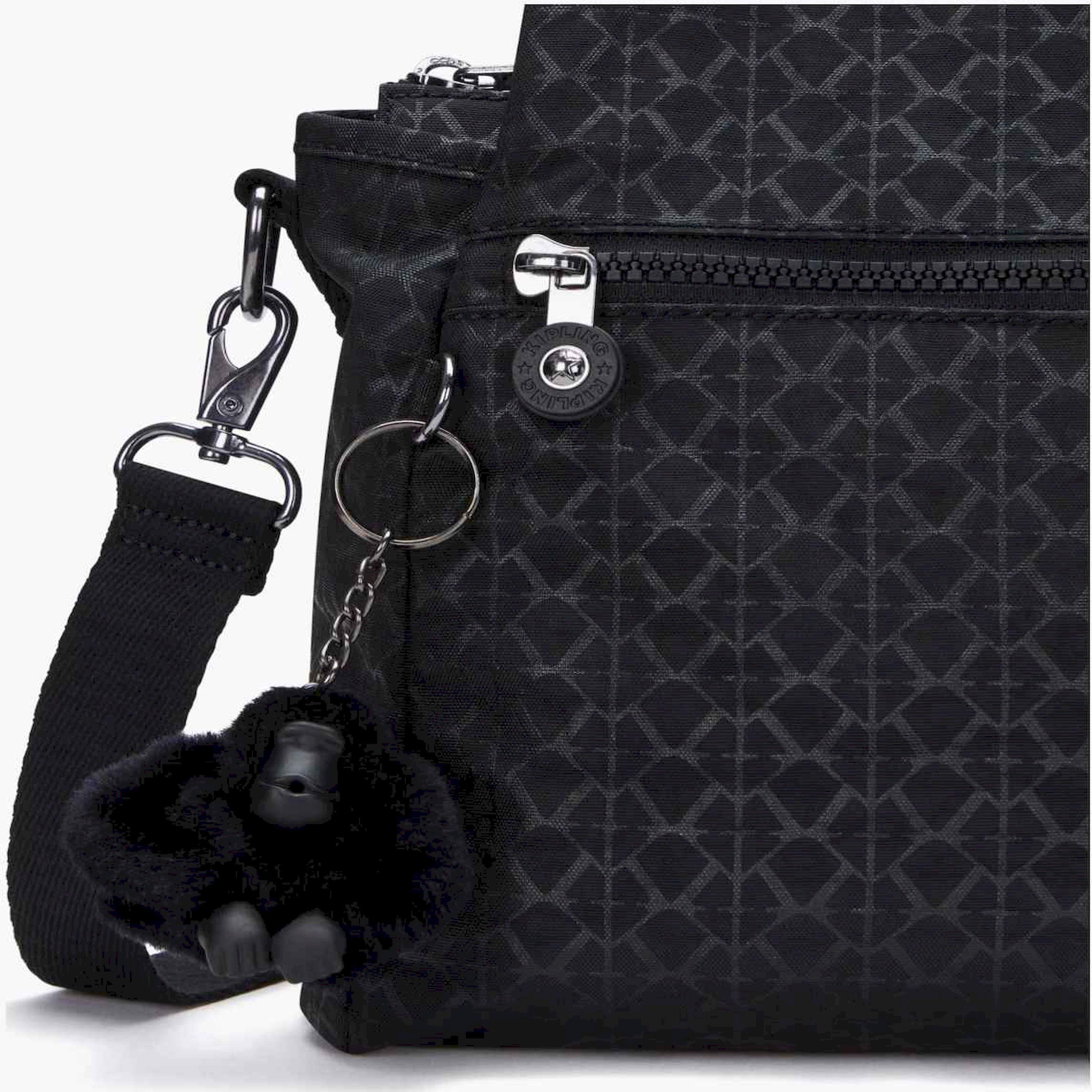 Kipling Elysia Textured Double Handle Satchel Bag with Zipper closure and Adjustable Strap-women-bagsandwallets-handbags-image-4