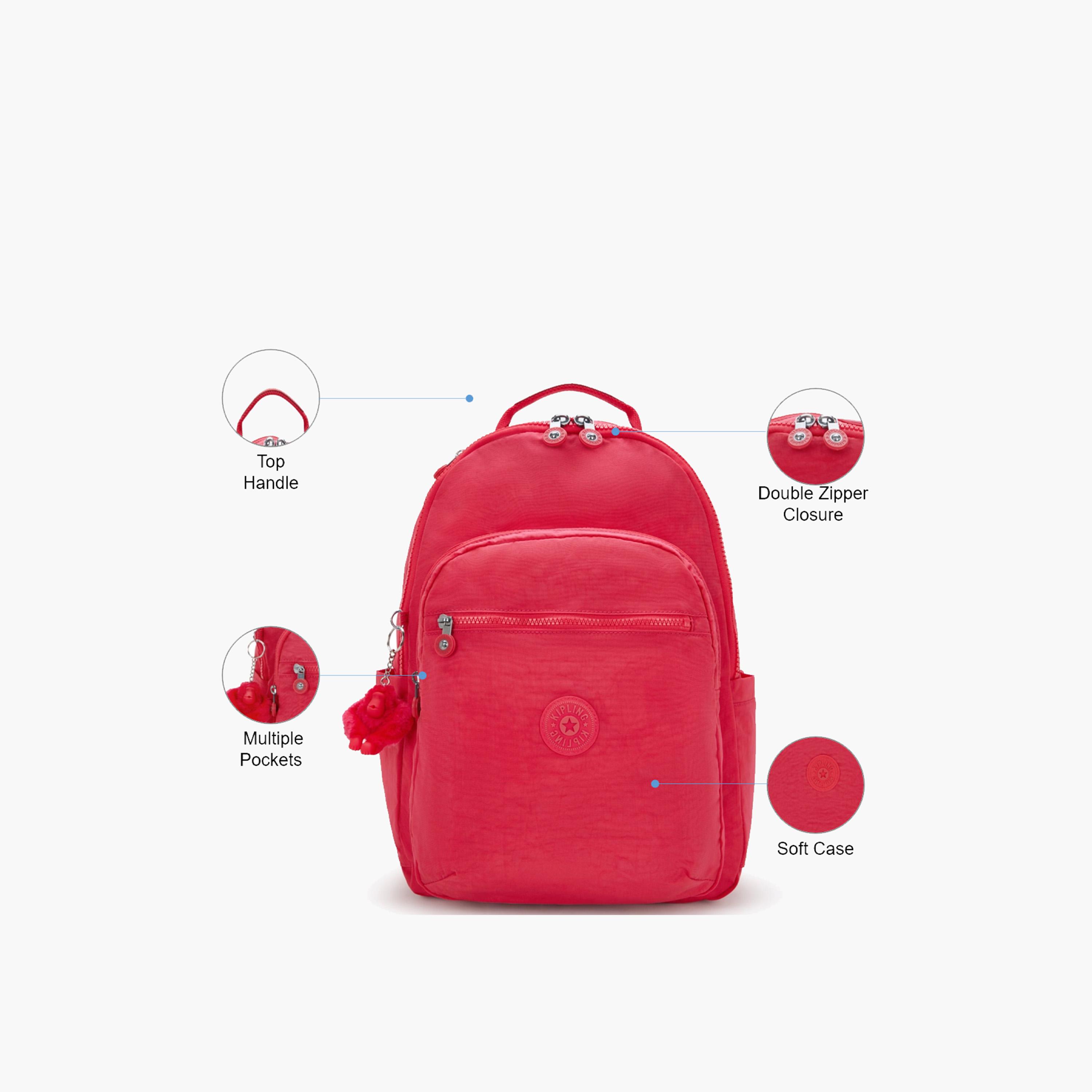 Kipling 27L Backpack - Nylon, Adjustable Shoulder Straps | 198265200683-travel-luggagesandbags-backpacks-image-3