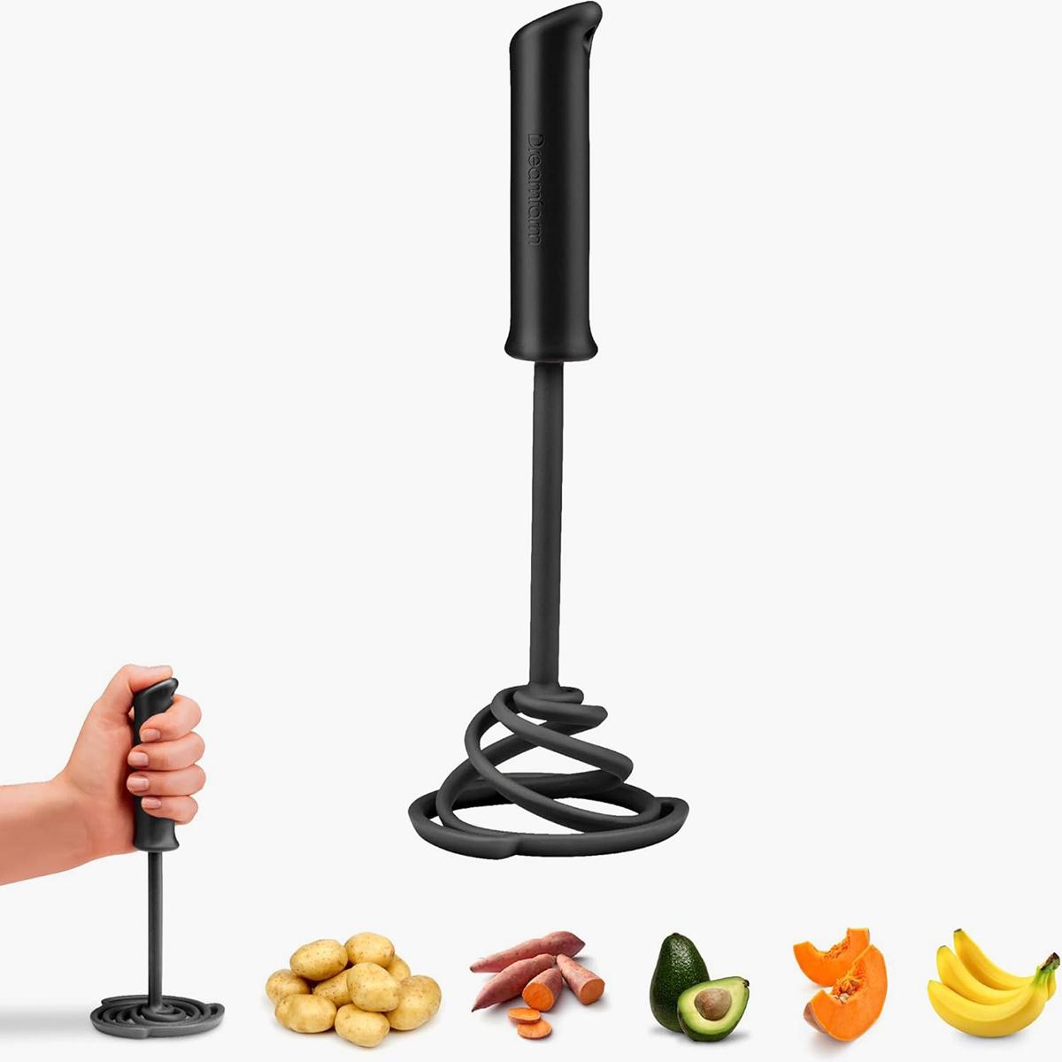 Dreamfarm Smood Lite One-Handed Spring Coil Vegetable and Potato Masher