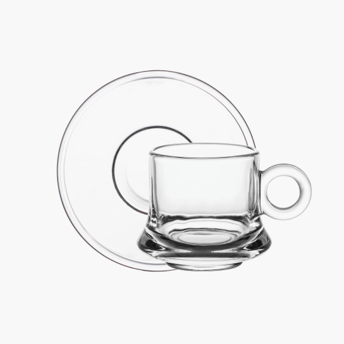 Doyalex 12-Piece Glass Tea Set - 190 ml, Serves 6