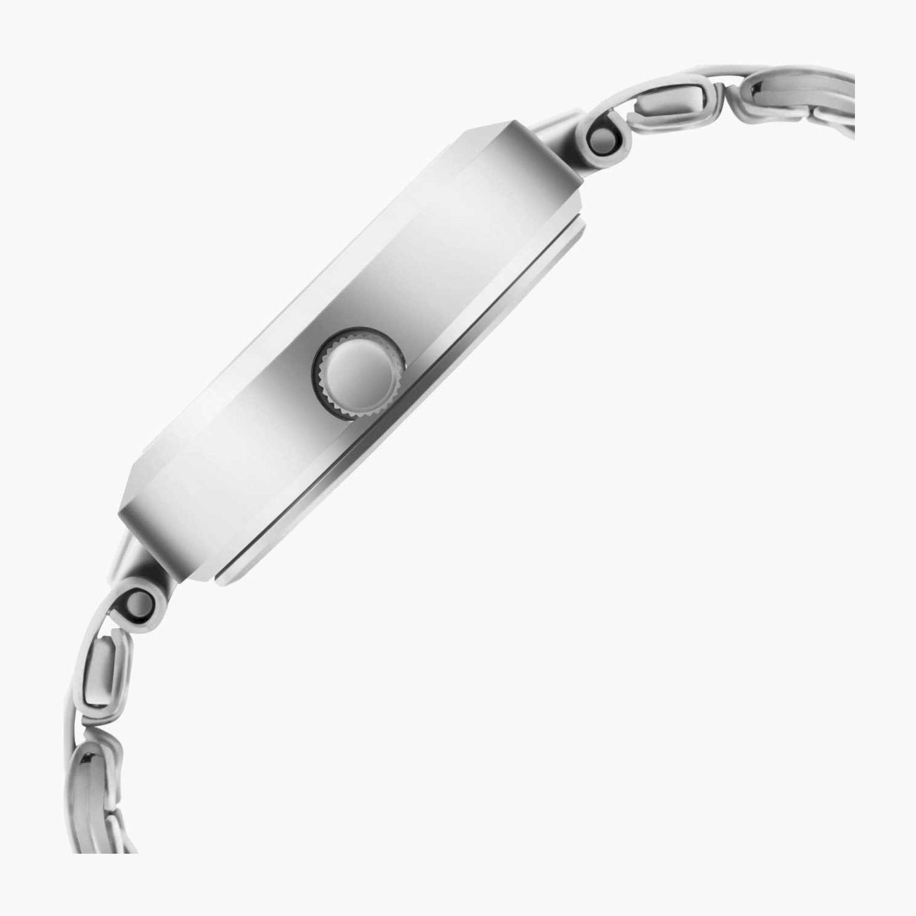 تيتان- ساعة يد  تناظرية للنساء سوار معدني لون فضي  25مم  | NN2598SM01-women-watchesandjewellery-watches-image-3