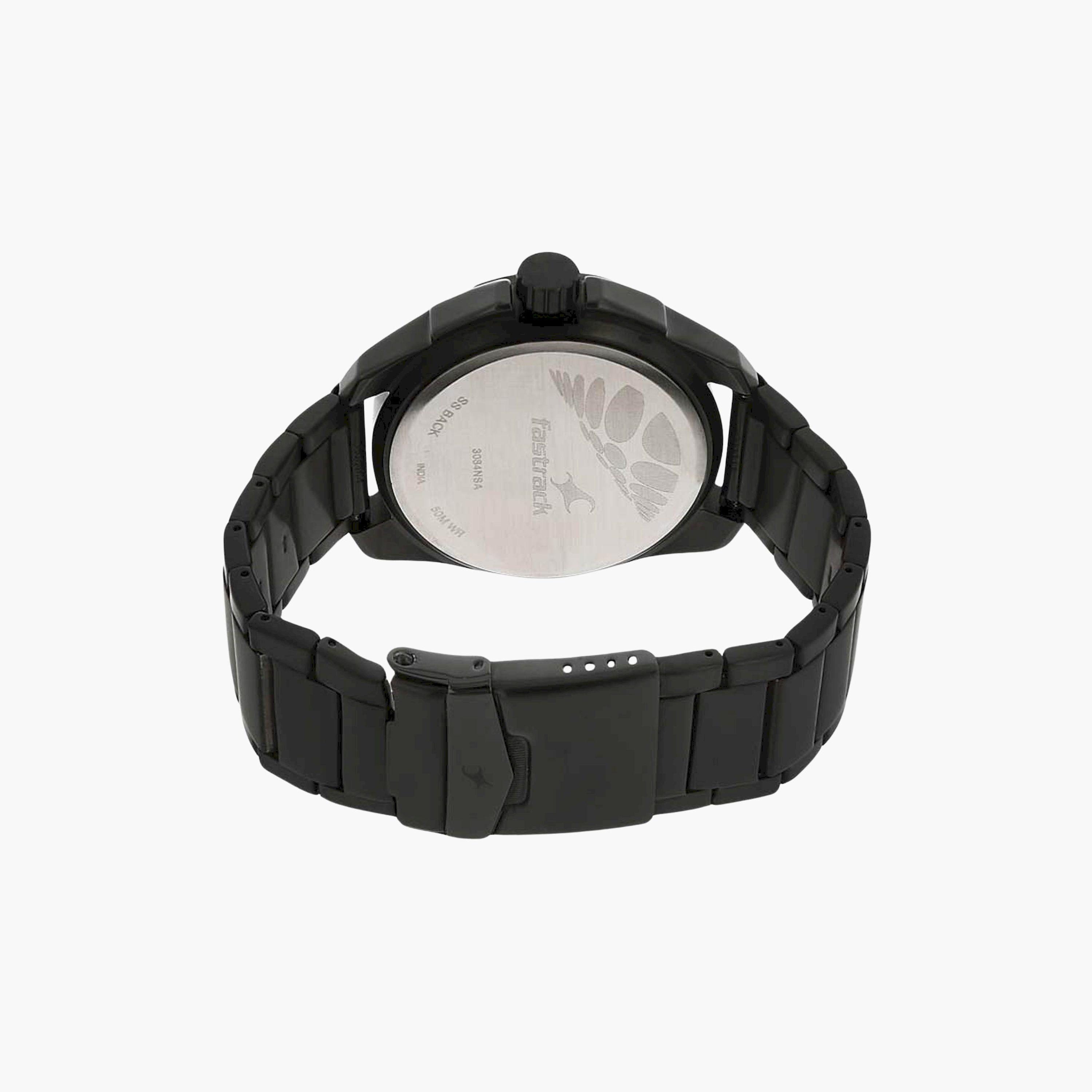 فاست تراك- ساعة يد  تناظرية للرجال سوار معدني لون أسود  47مم  | NR3084NM01-men-watchesandjewellery-watches-image-4