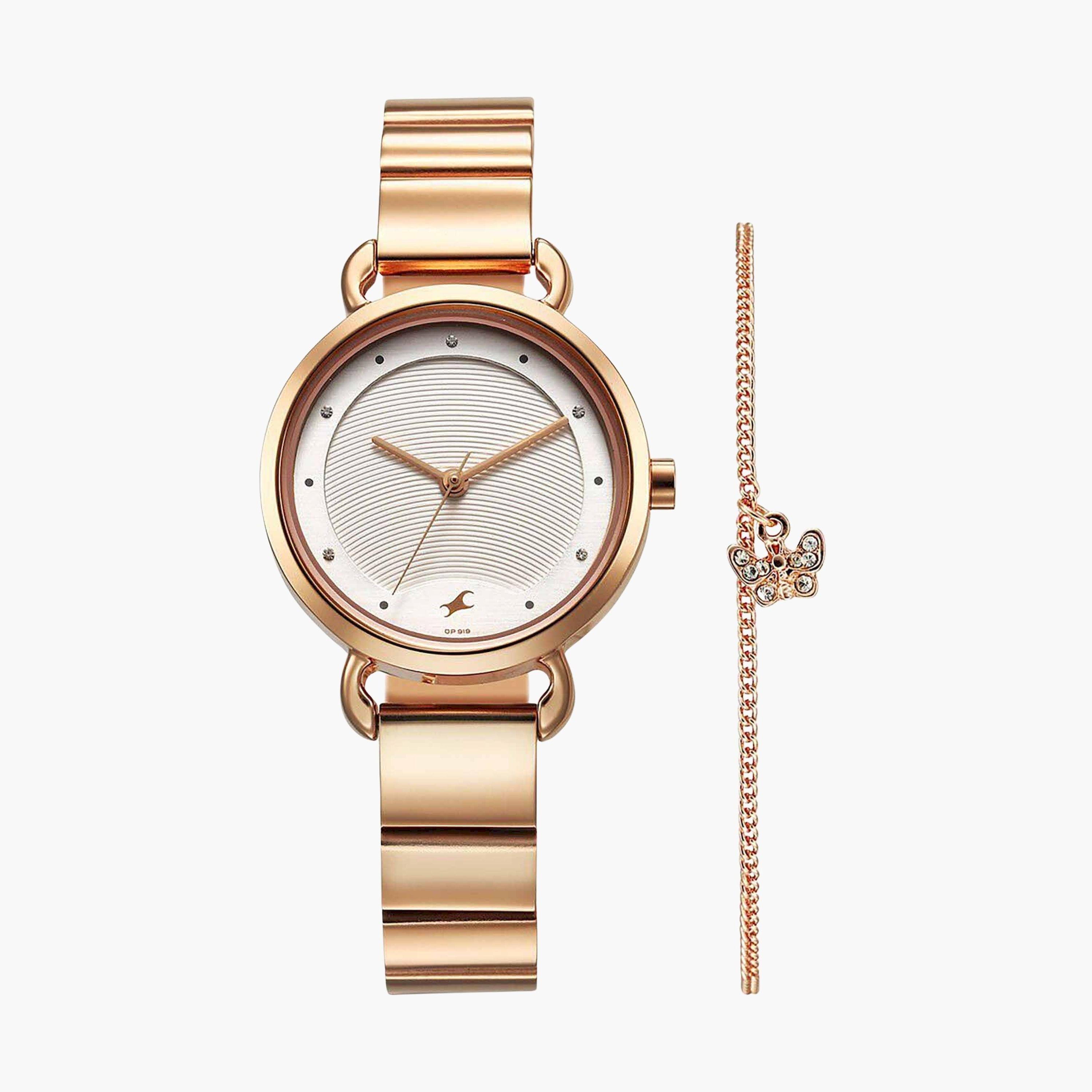 فاست تراك- ساعة يد  تناظرية للنساء سوار ستانلس ستيل لون ذهبي  30مم  | 6221WM02F-women-watchesandjewellery-watches-image-2